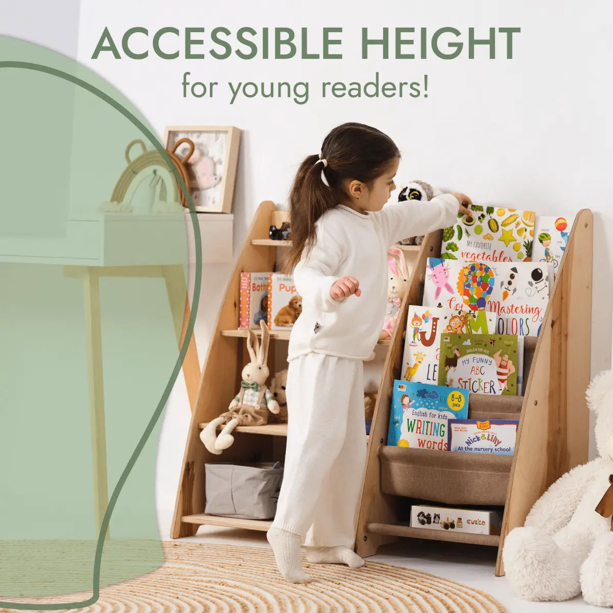 2in1 Montessori Shelf For Books And Toys Goodevas Everetts Place: Online Boutique