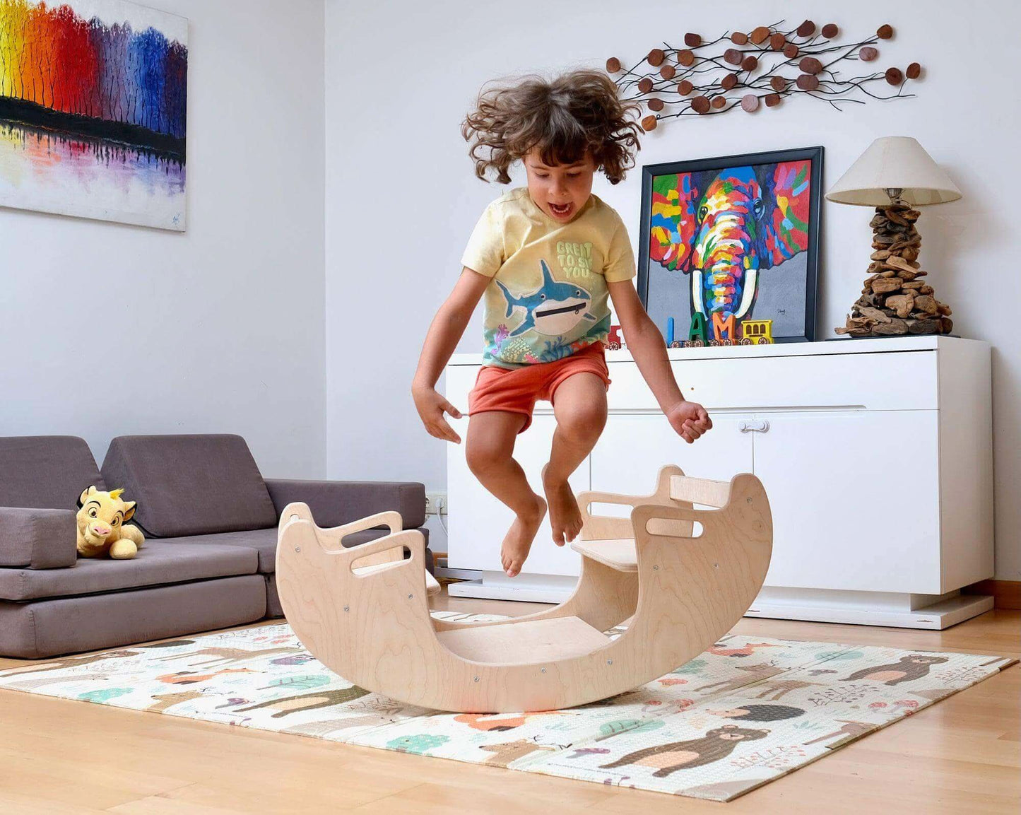 2 In 1 Montessori Wooden Seesaw Table Chair Set Kidodido Kidodido Everetts Place: Online Boutique