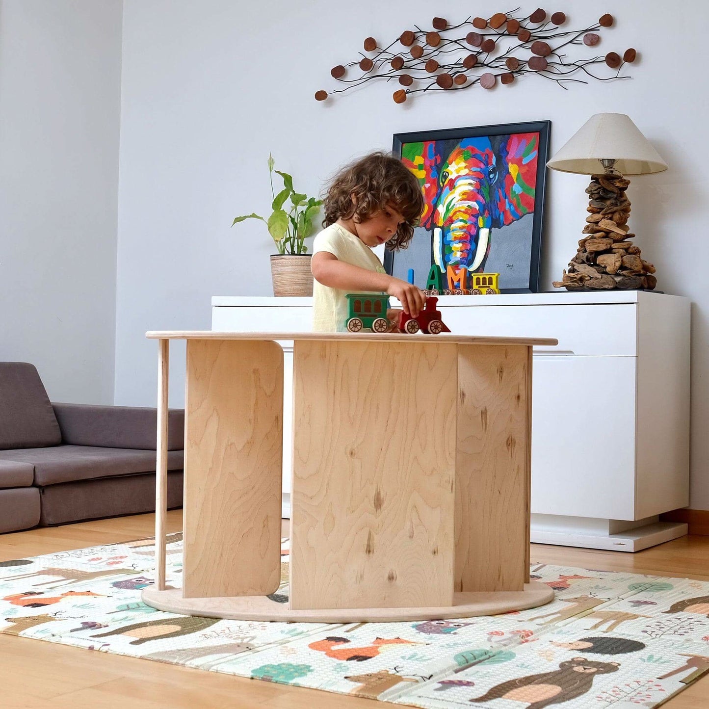2 In 1 Montessori Wooden Seesaw Table Chair Set Kidodido Kidodido Everetts Place: Online Boutique