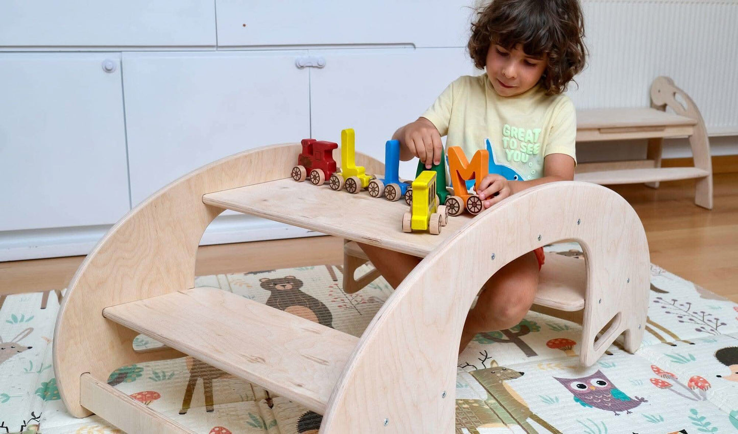 2 In 1 Montessori Wooden Seesaw Table Chair Set Kidodido Kidodido Everetts Place: Online Boutique