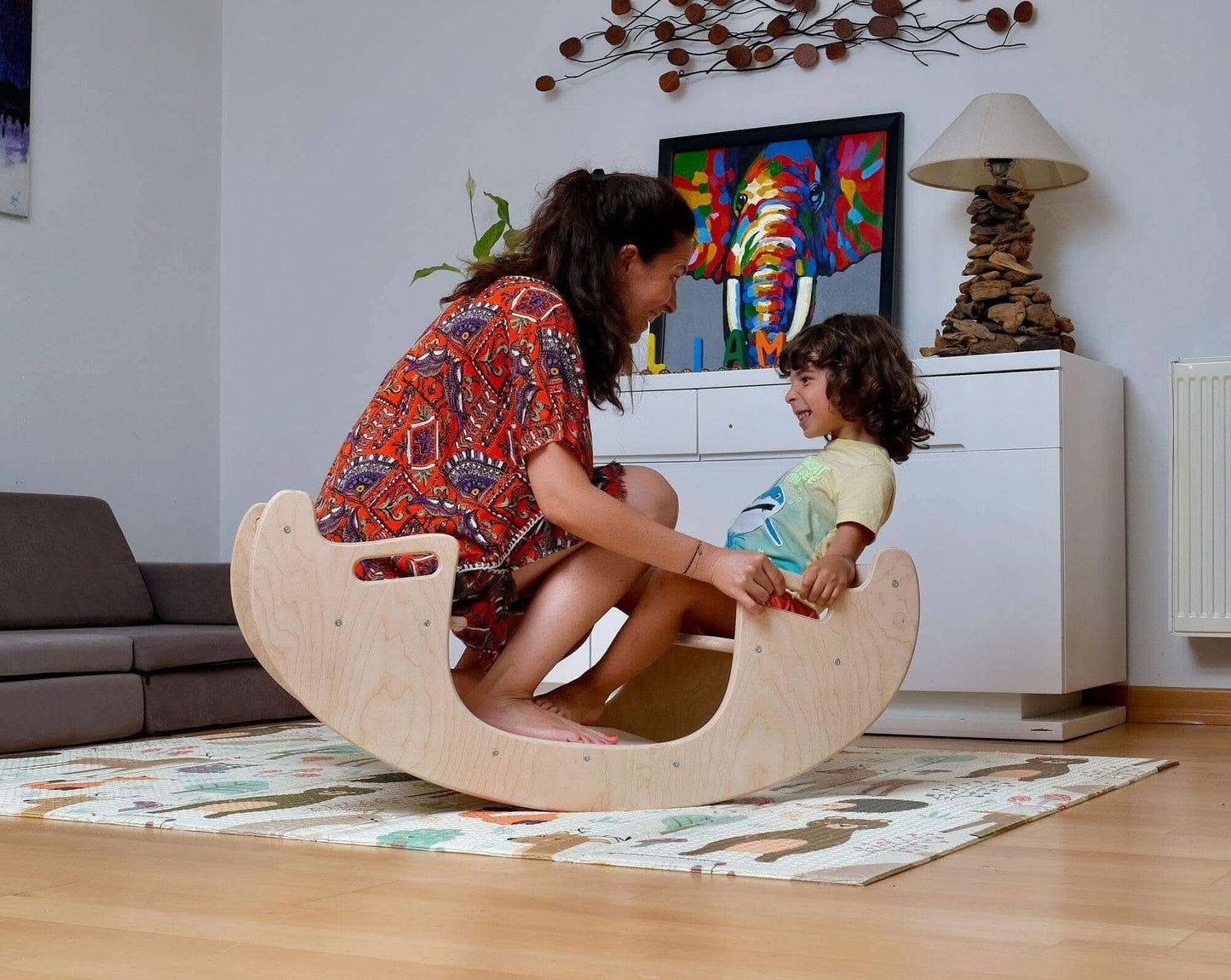 2 In 1 Montessori Wooden Seesaw Table Chair Set Kidodido Kidodido Everetts Place: Online Boutique