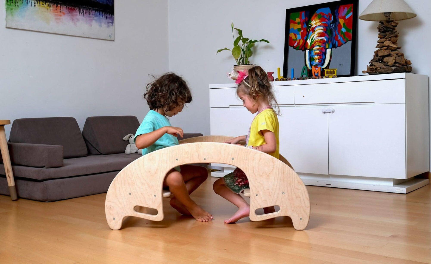2 In 1 Montessori Wooden Seesaw Table Chair Set Kidodido Kidodido Everetts Place: Online Boutique