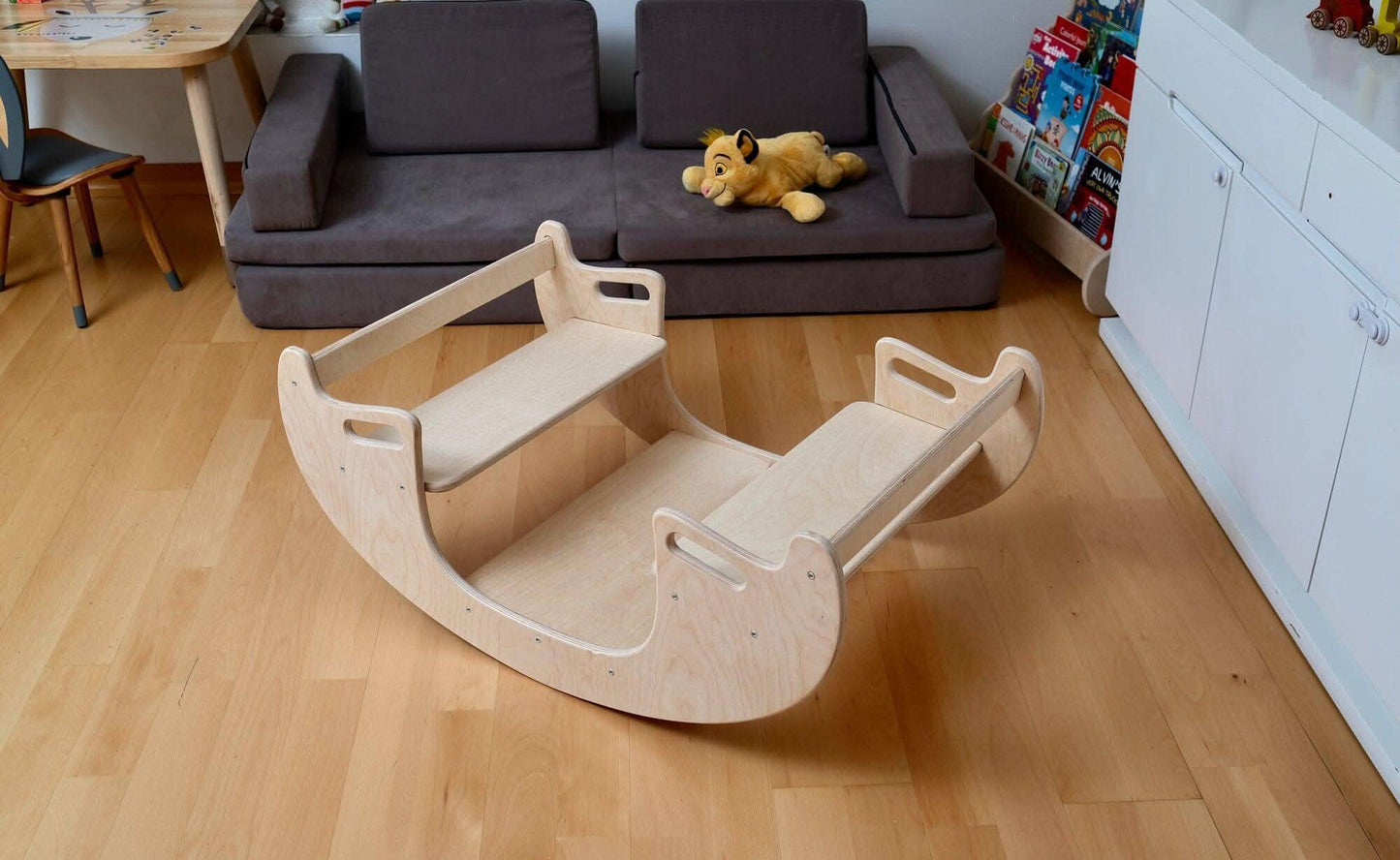 2 In 1 Montessori Wooden Seesaw Table Chair Set Kidodido Kidodido Everetts Place: Online Boutique