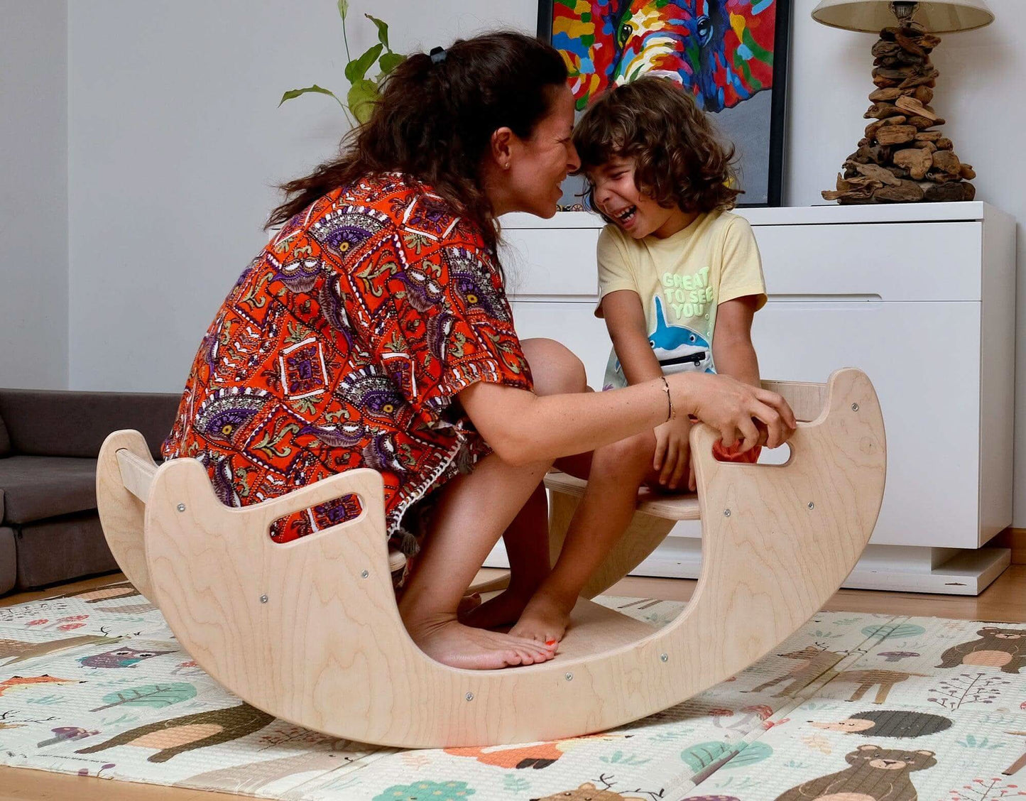 2 In 1 Montessori Wooden Seesaw Table Chair Set Kidodido Kidodido Everetts Place: Online Boutique