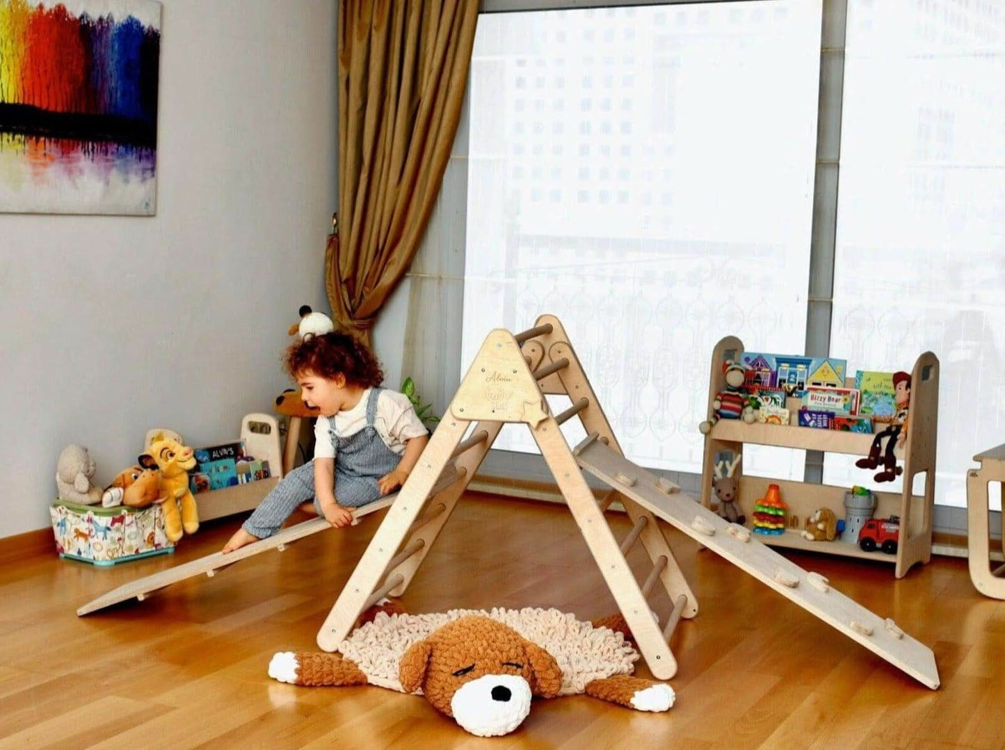 3 Size Montessori Triangle Climber Set Indoor Playground Kidodido Everetts Place: Online Boutique