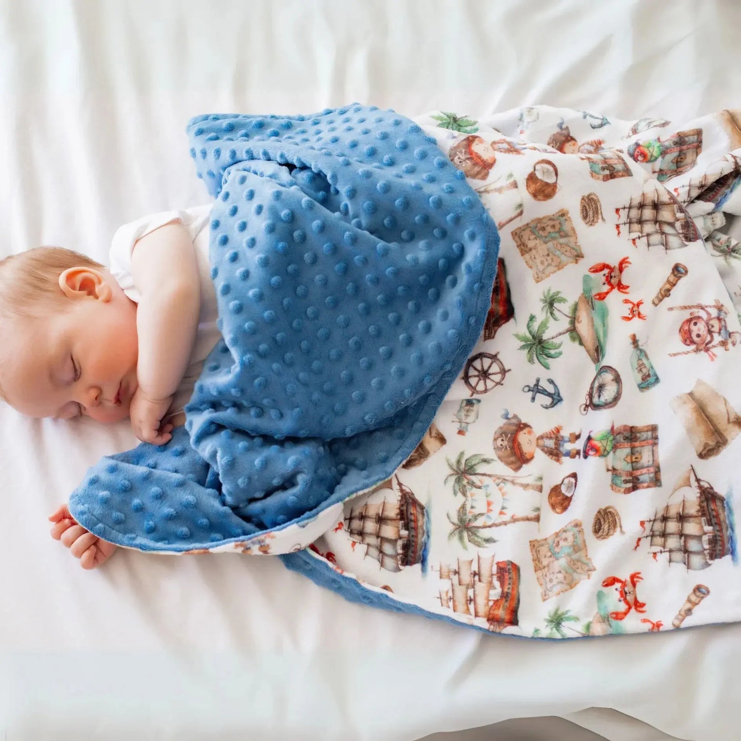Baby & Toddler Minky Blanket - Pirate Honey Lemonade