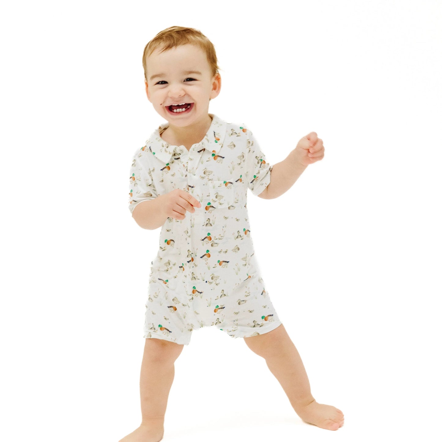 Polo Shortie Duckling Families Stylish Comfortable Romper.