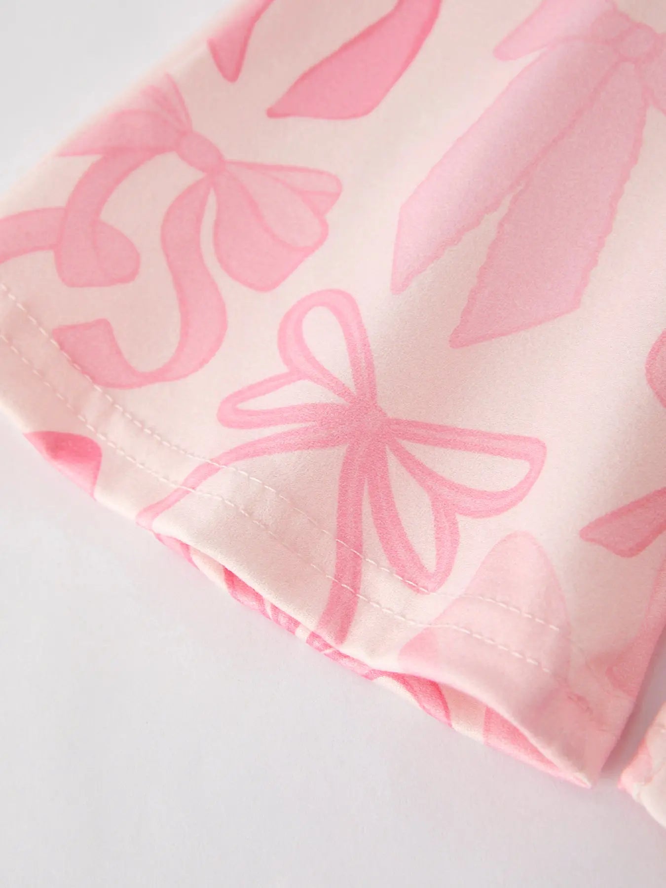 Girls Milk Silk Letters Bow Print Set Rylee Faith Designs