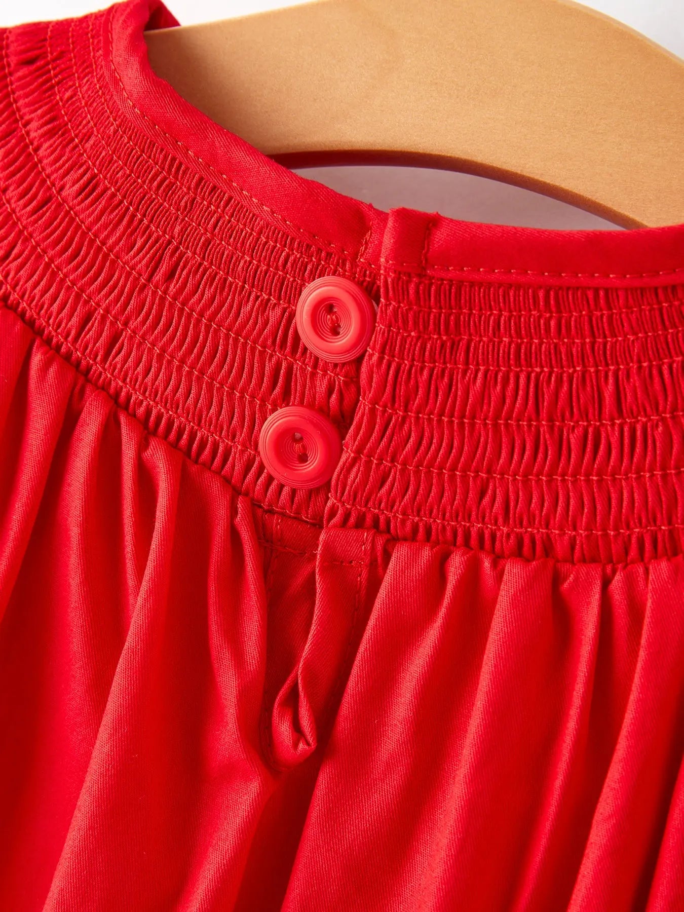 Girls Bow Smocking Embroidered Red Dress Rylee Faith Designs