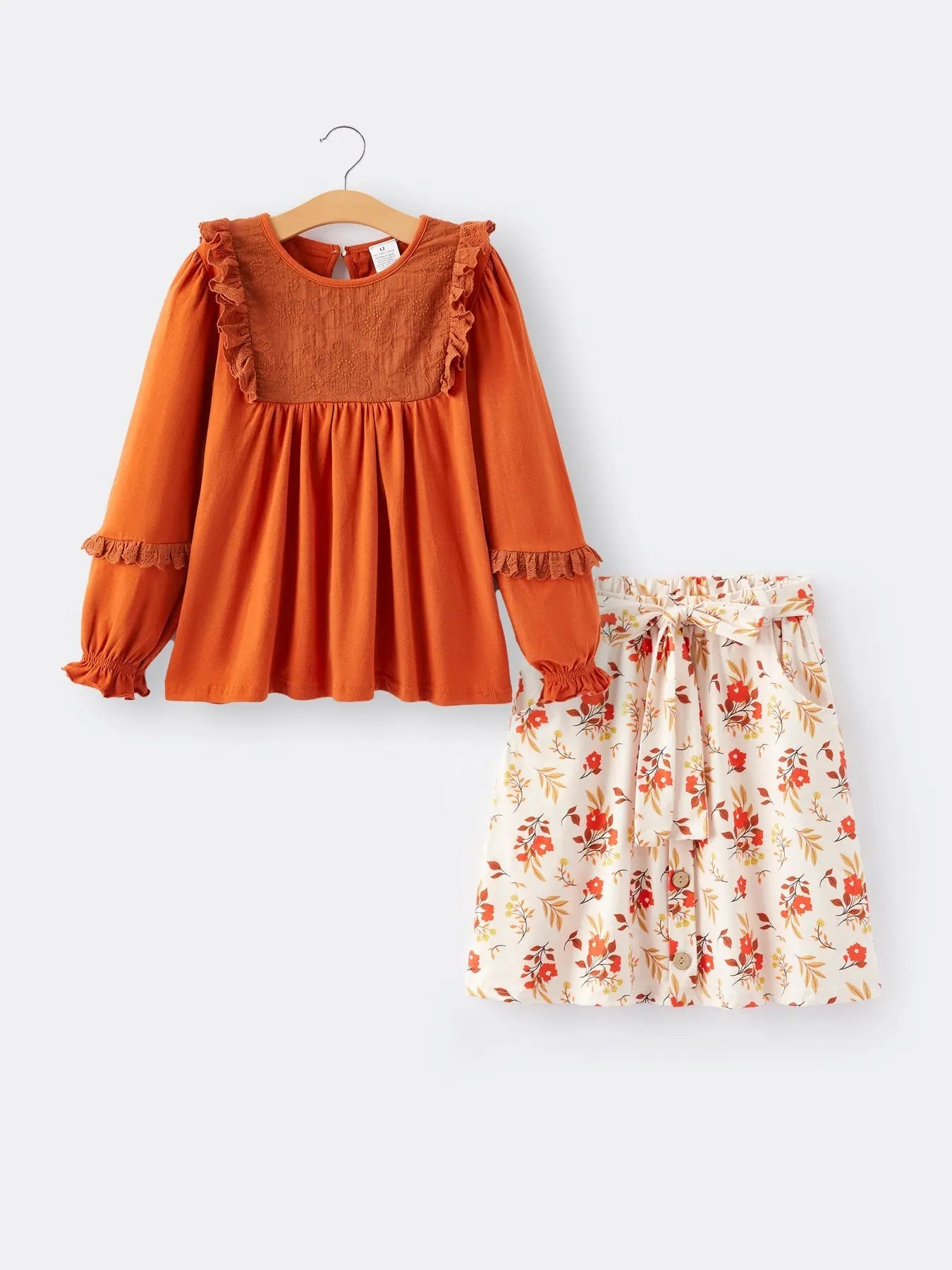 Fall Girls Red Outfits Set for Autumn Fashion Rylee Faith Designs