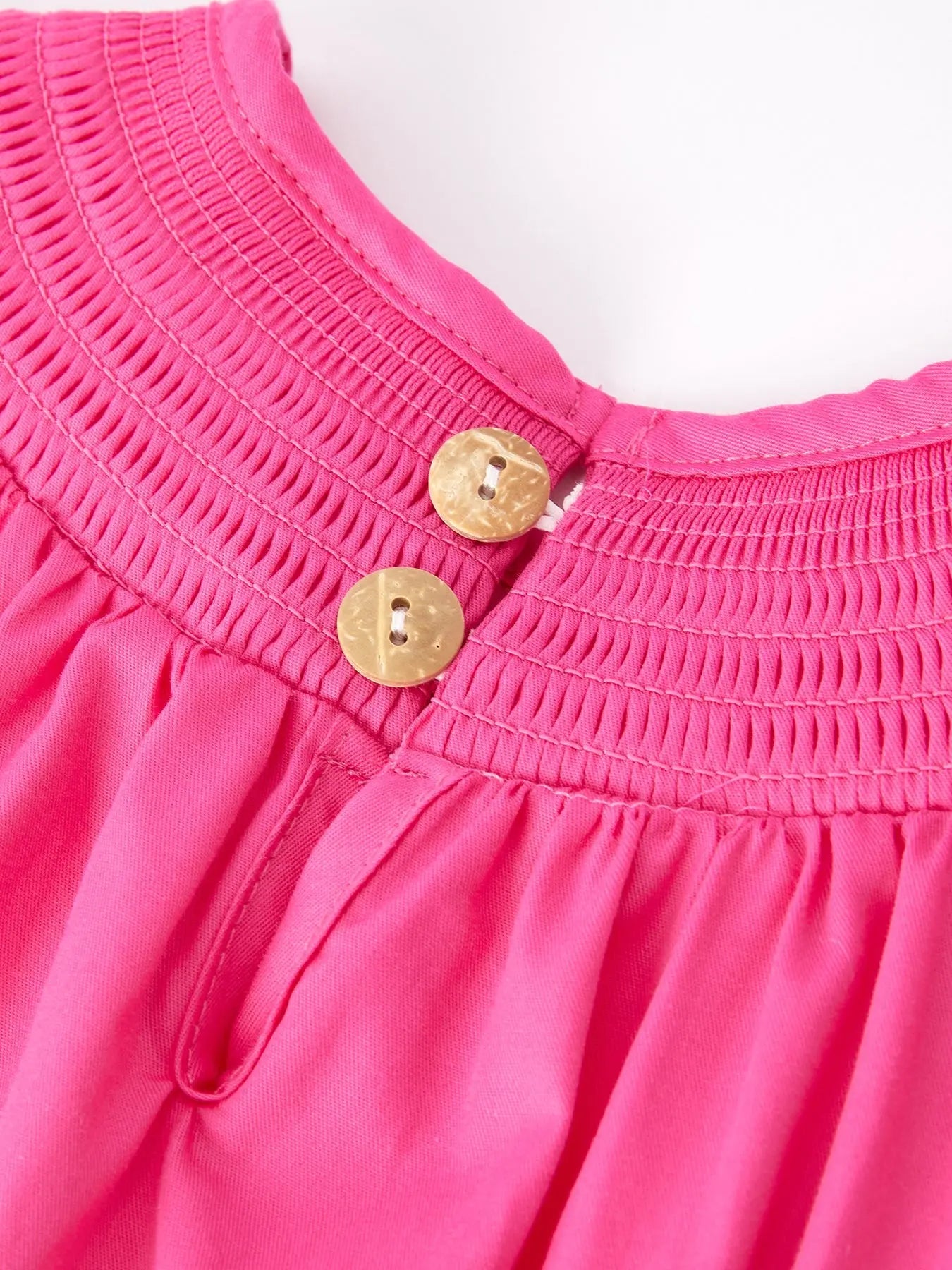 Girls Bow Smocking Embroidery Hot Pink Dress Rylee Faith Designs