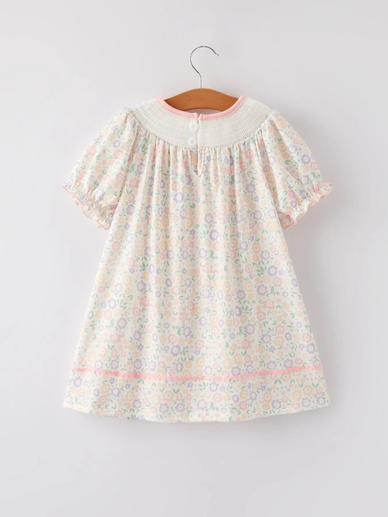Spring Summer Cross Smocking Embroidery Colorful Dress Rylee Faith Designs