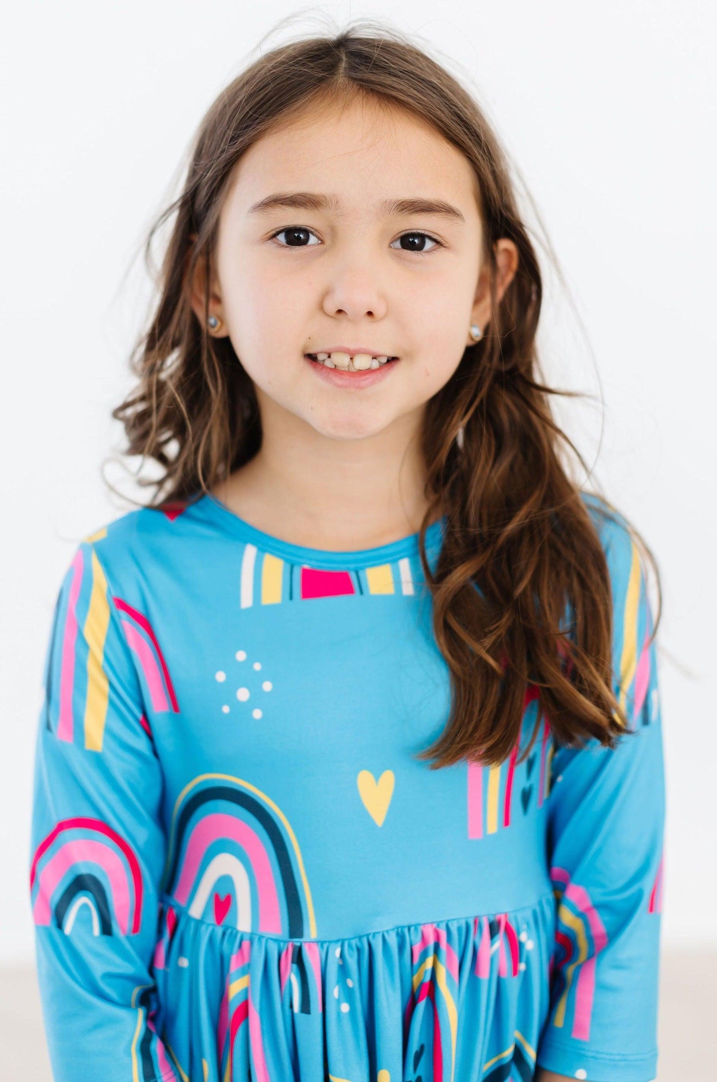 Mila & Rose ® Turquoise Twirl Dress With Pockets Threequarter Sleeve - Apparel & Accessories > Clothing > Dresses Twirl Pocket Dress 3/4