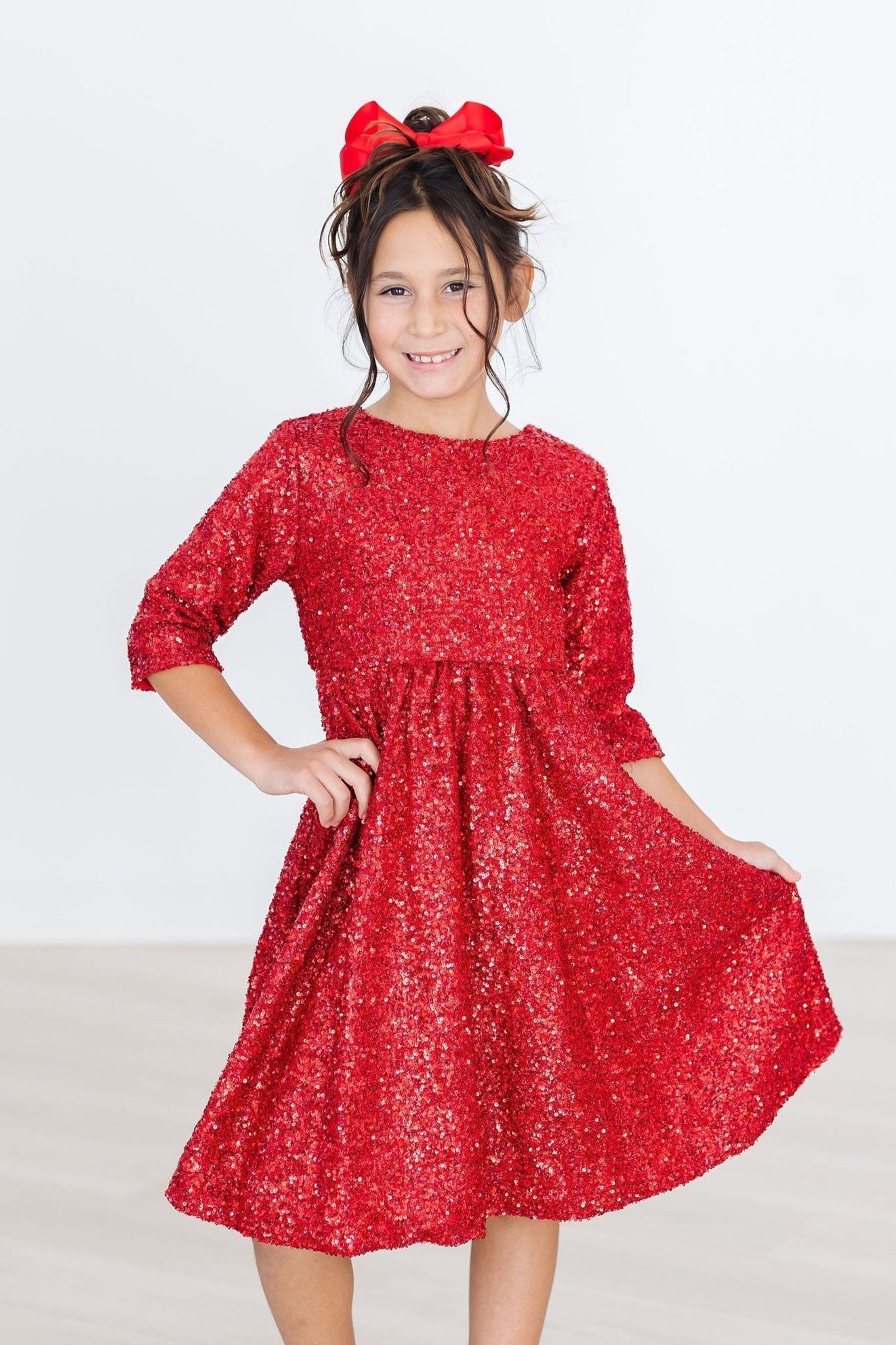 Mila & Rose ® Red Sequin Party Dress For Girls Mila And Rose Birthday - Apparel & Accessories > Clothing > Dresses Sequin Dress