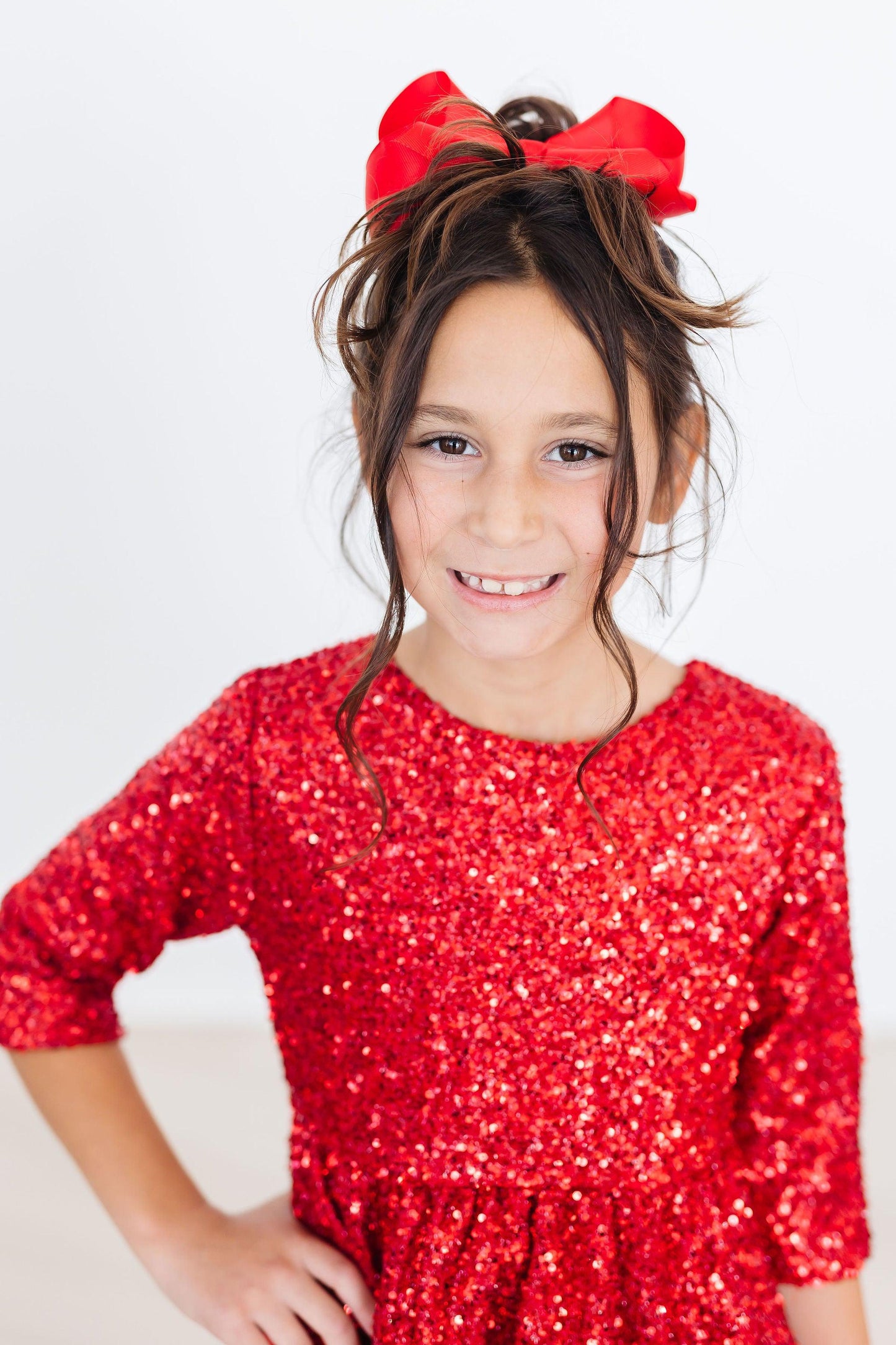Mila & Rose ® Red Sequin Party Dress For Girls Mila And Rose Birthday - Apparel & Accessories > Clothing > Dresses Sequin Dress