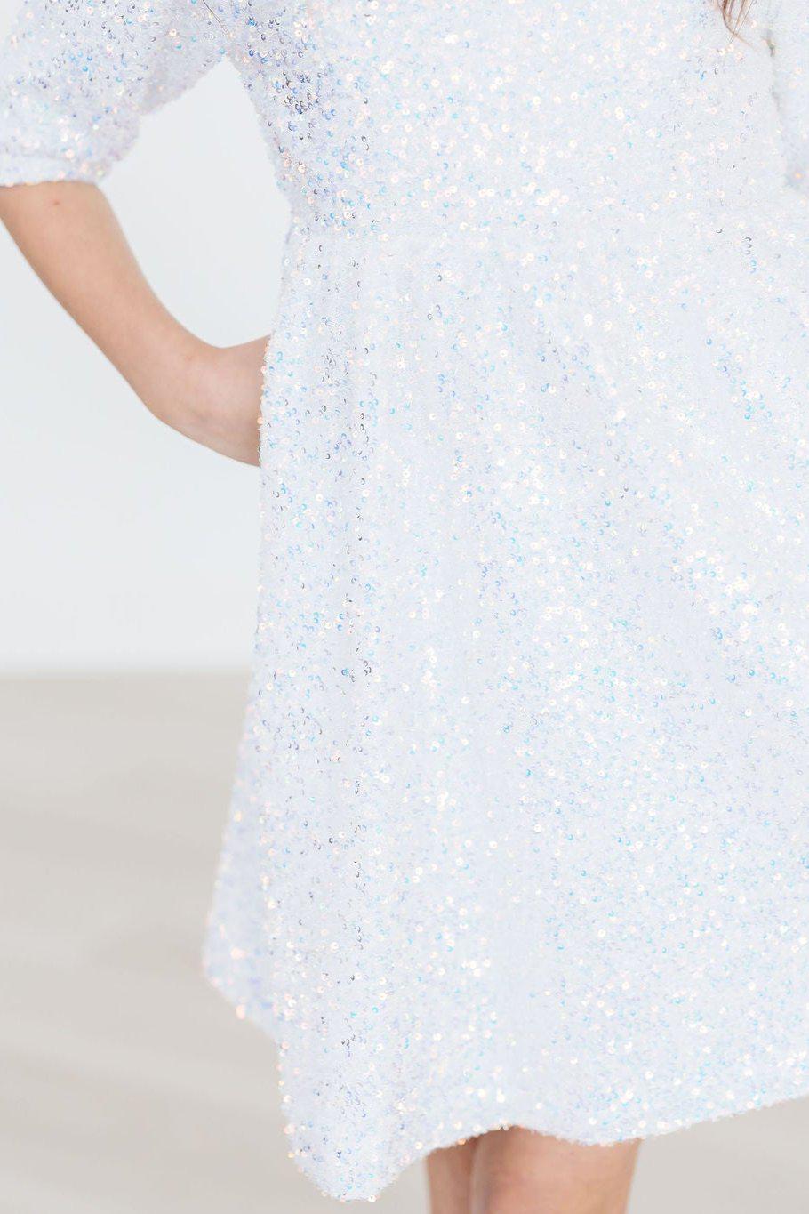 Mila & Rose ® Sale Disco Sequin Dress For Girls Shimmering Party Wear - Apparel & Accessories > Clothing > Dresses Sequin Dress