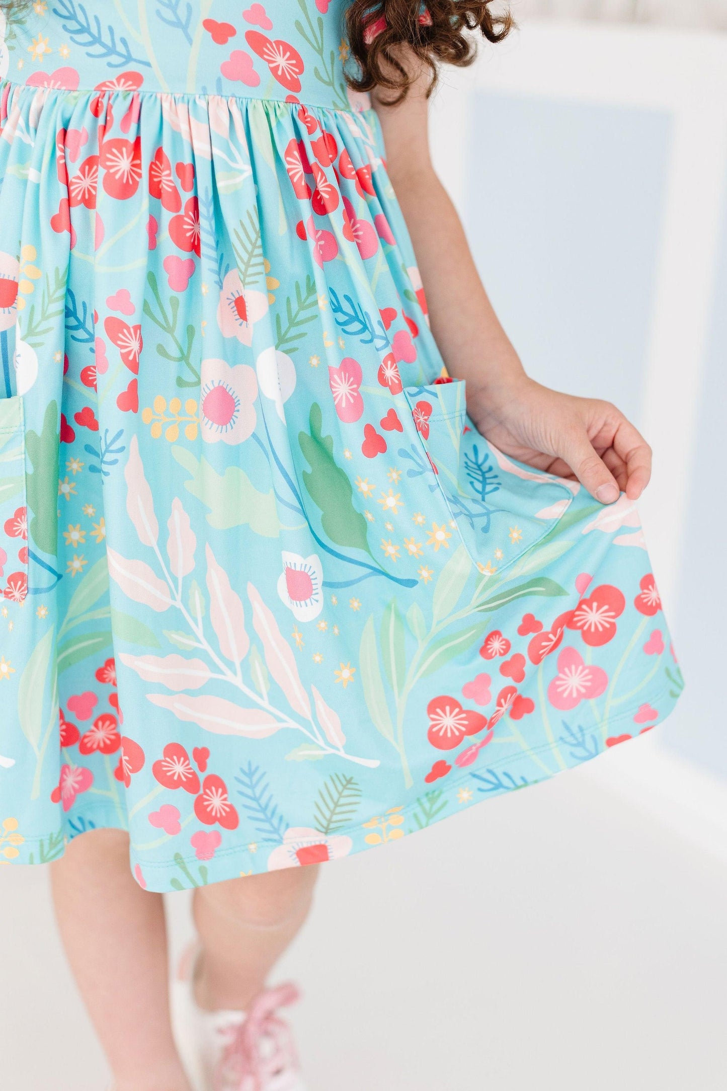 Mila & Rose ® Spring Breeze Short Sleeve Pocket Twirl Dress Mila Rose - Apparel & Accessories > Clothing > Dresses Twirl Pocket Dress S/S