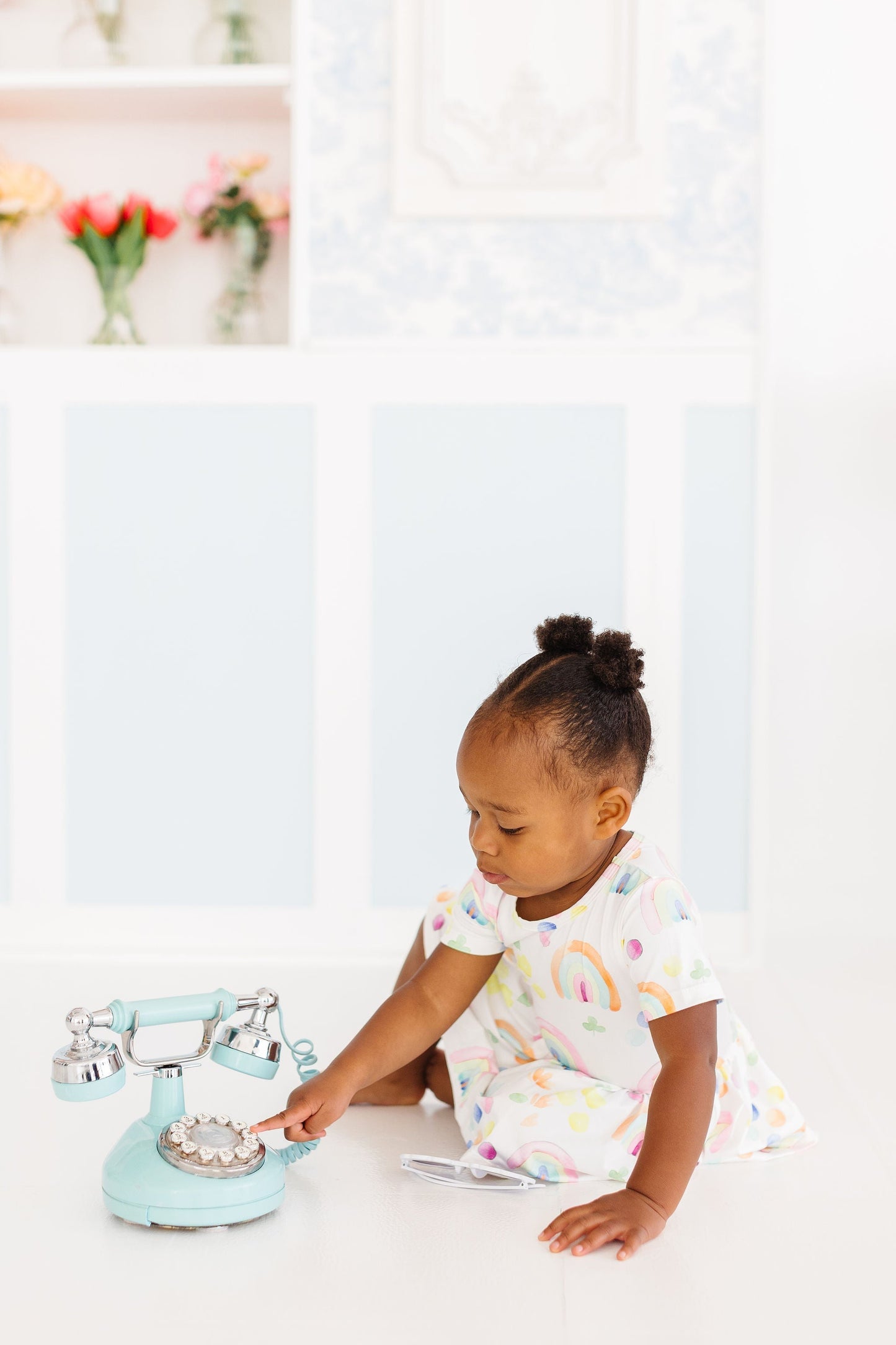 Mila & Rose ® Sale Watercolor Rainbows Twirl Bodysuit For Baby Girls - Apparel & Accessories > Clothing > Baby & Toddler Clothing > Baby & Toddler Dresses Twirl Bodysuit - S/S