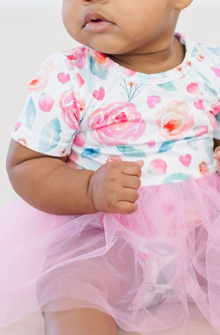 Mila & Rose ® Sale Rosettes Tutu Bodysuit for Baby Girls Soft Comfort - Apparel & Accessories > Clothing > Baby & Toddler Clothing > Baby & Toddler Dresses Tutu Bodysuit