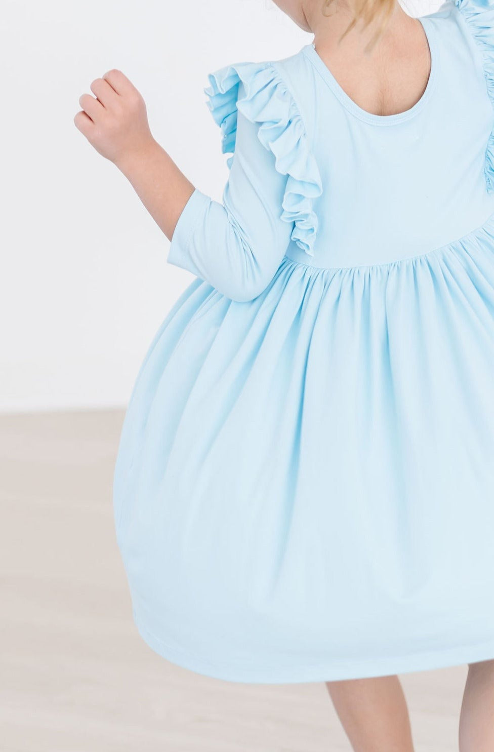 Mila & Rose ® Bluebird Three Quarter Sleeve Ruffle Twirl Dress Girls - Apparel & Accessories > Clothing > Dresses Twirl Ruffle Dress 3/4