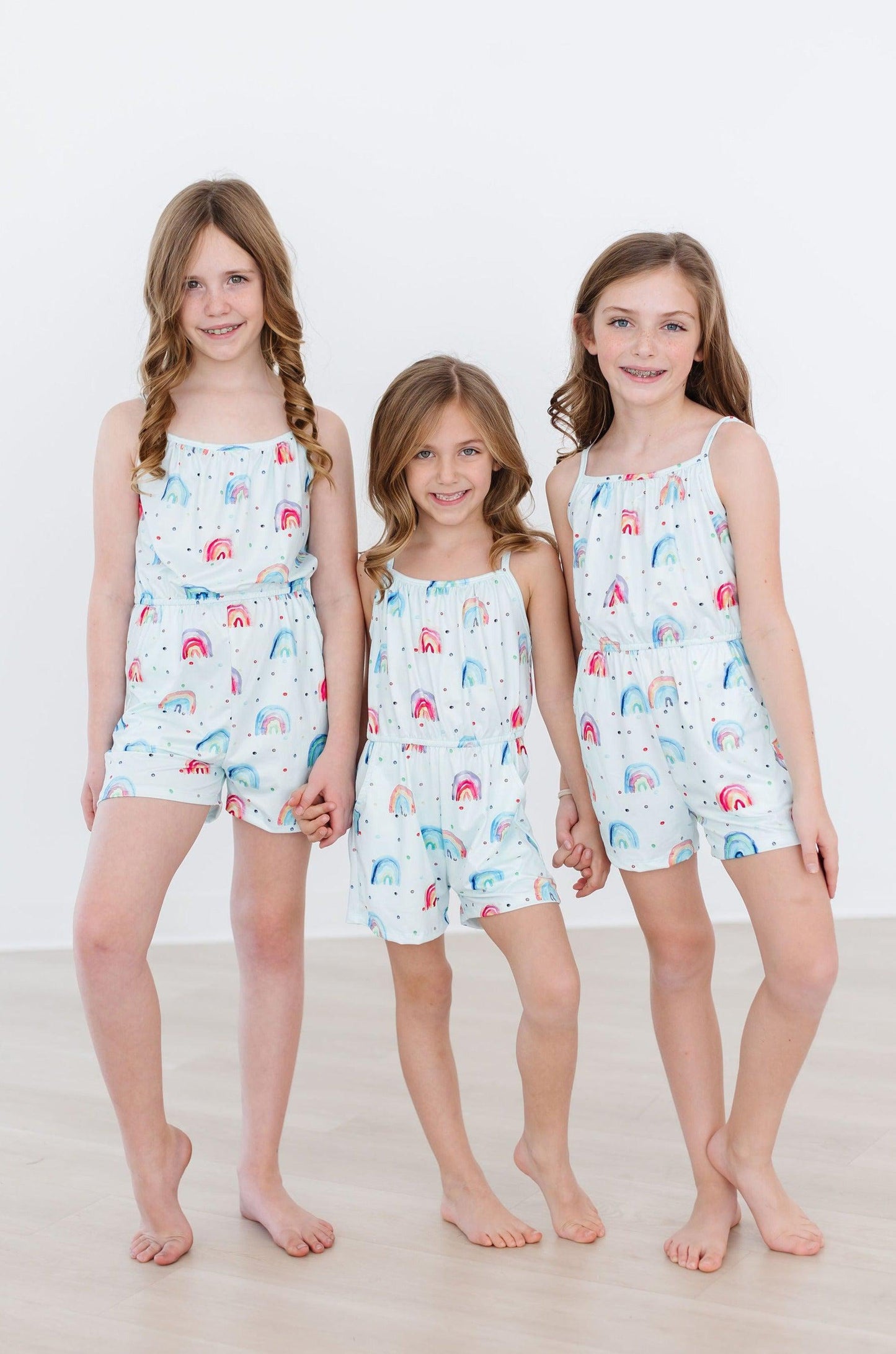 Mila & Rose ® Rainbow Grooves Strappy Play Romper For Kids Mila And Rose - Apparel & Accessories > Clothing > One-Pieces Strappy Play Romper