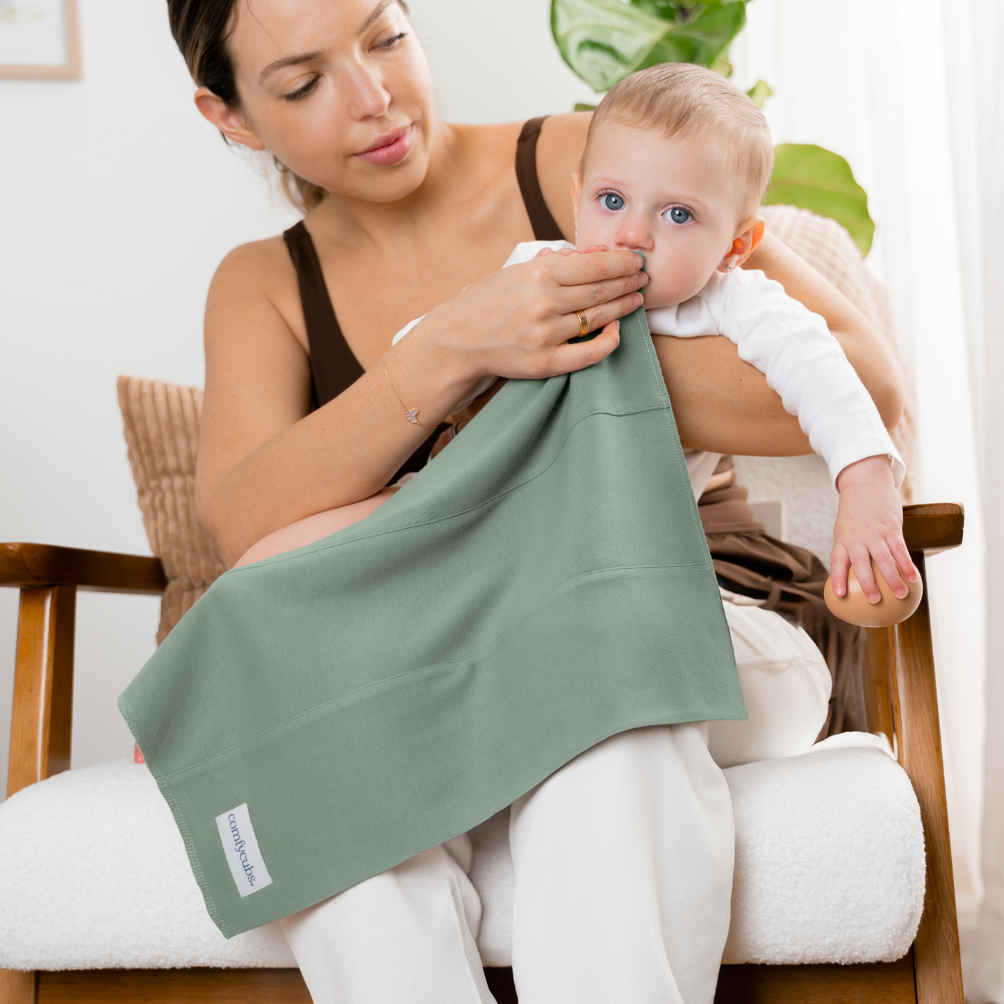 Cotton Burp Cloths Fern Baby Essentials By Comfy Cubs Comfy Cubs Everetts Place: Online Boutique