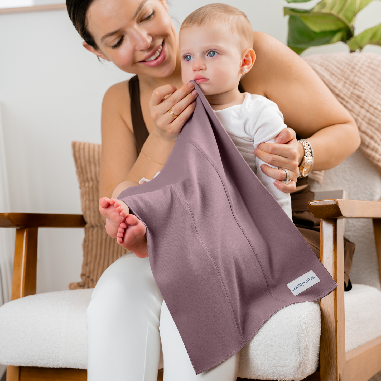 Cotton Burp Cloths Mulberry for Feeding and Soothing Comfy Cubs Everetts Place: Online Boutique