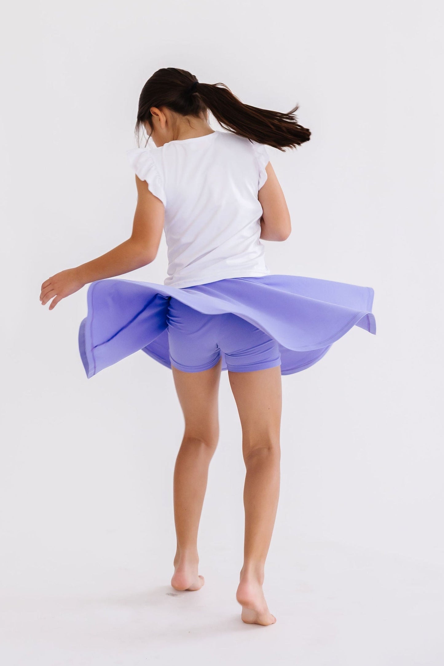 Mila & Rose ® Periwinkle Twirl Skort With Hidden Shorts for Girls - Apparel & Accessories > Clothing > Skorts Twirl Skort