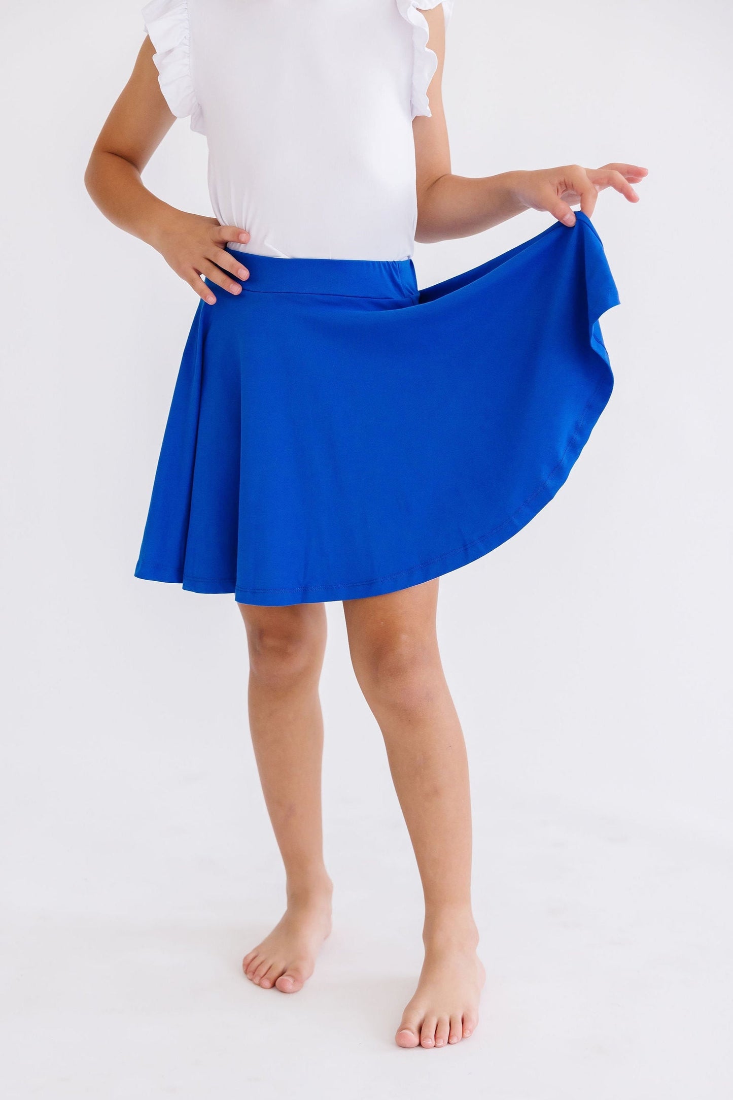 Mila & Rose ® Girls Royal Blue Twirl Skort With Attached Shorts For Play - Apparel & Accessories > Clothing > Skorts Twirl Skort