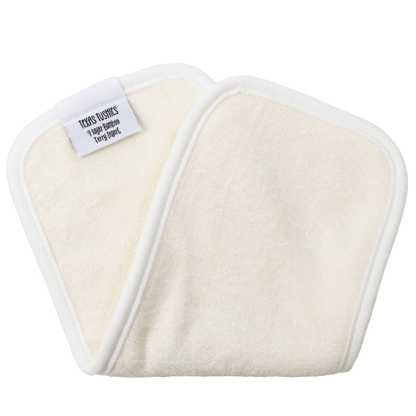 4 Layer Bamboo Cloth Diaper Inserts Soft Flexible Absorbent Natural Fabric Texas Tushies