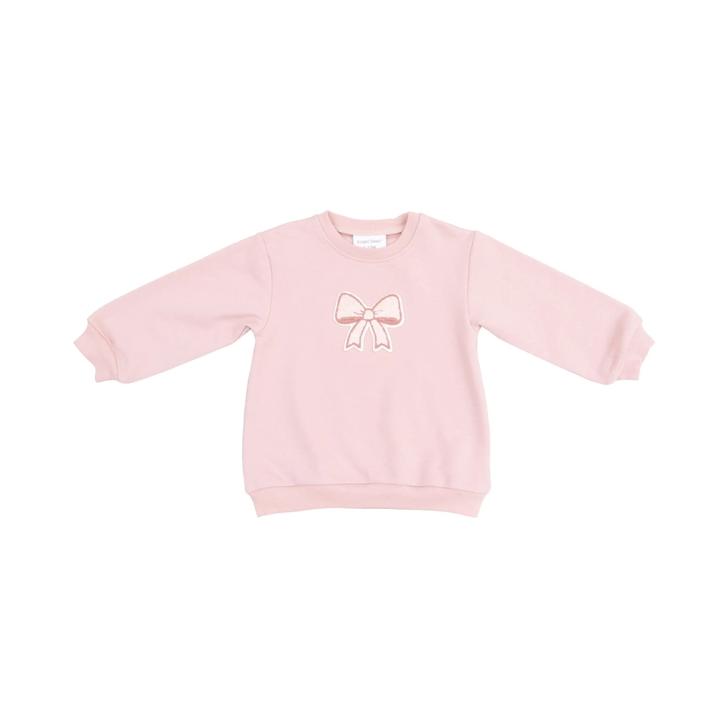 Oversize Sweatshirt and Leggings Set with Bow Applique in French Terry Angel Dear