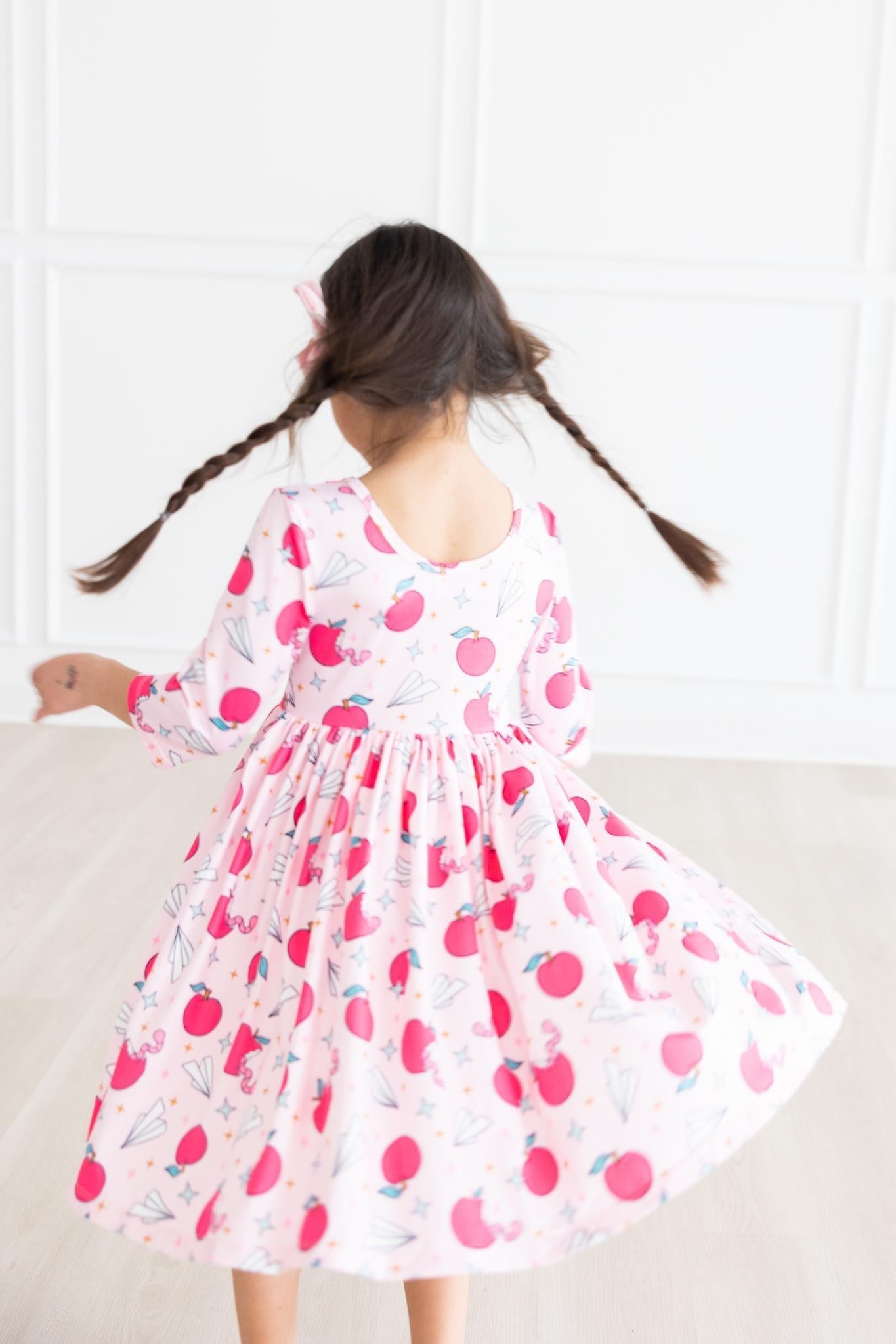 Mila & Rose ® Star Student Twirl Dress With Pocket Three Quarter Sleeve - Apparel & Accessories > Clothing > Dresses Twirl Pocket Dress 3/4