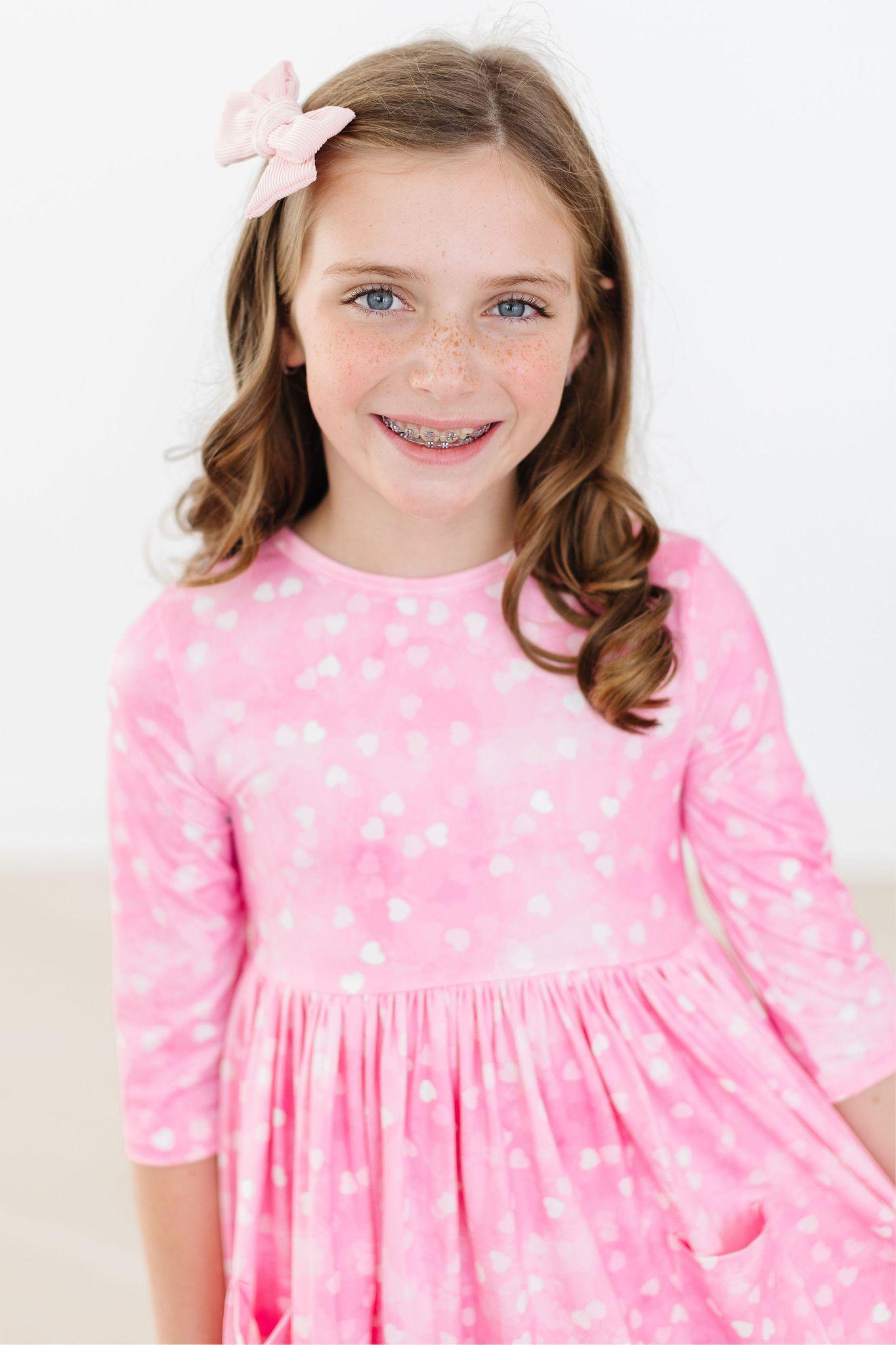 Mila & Rose ® Shine Bright Three Quarter Sleeve Twirl Dress With Pocket - Apparel & Accessories > Clothing > Dresses Twirl Pocket Dress 3/4
