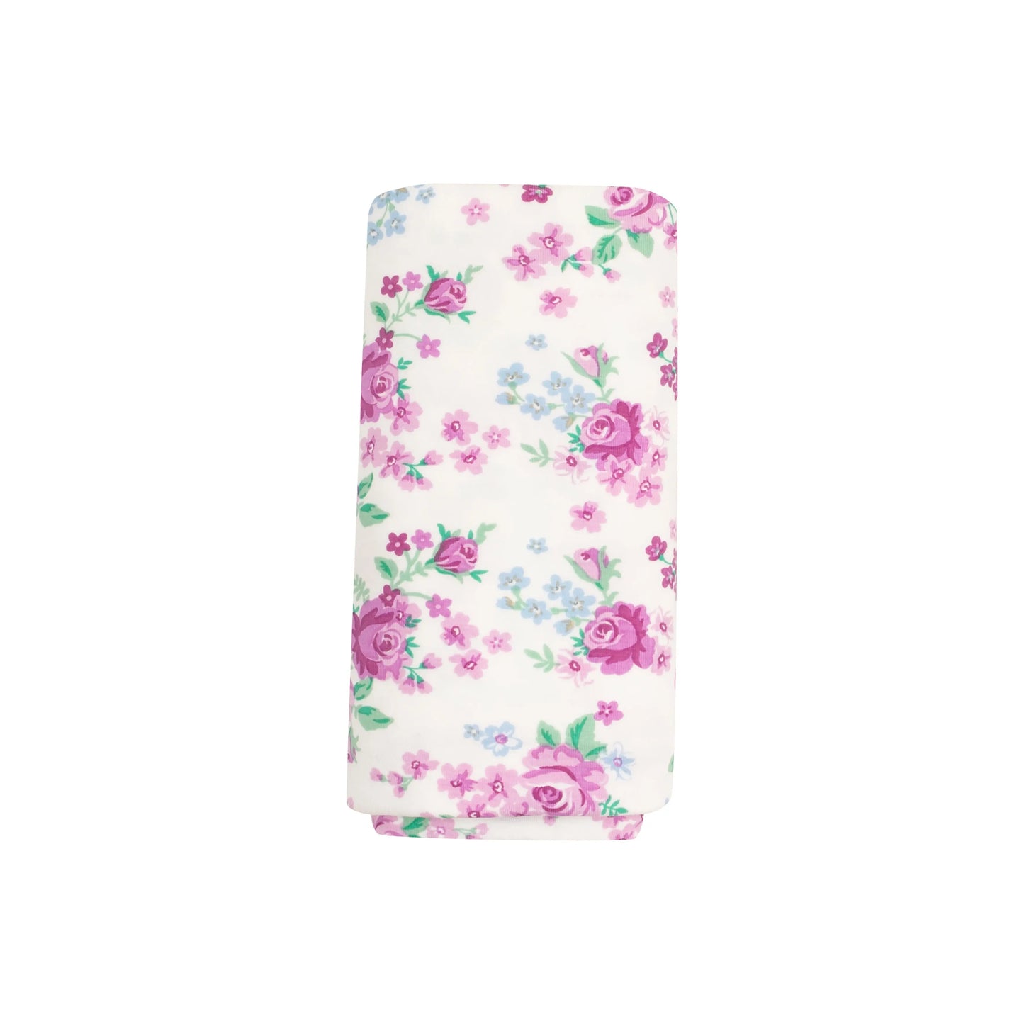 Viscose Bamboo Swaddle Blanket Cute Little Roses 45x45 Inches.