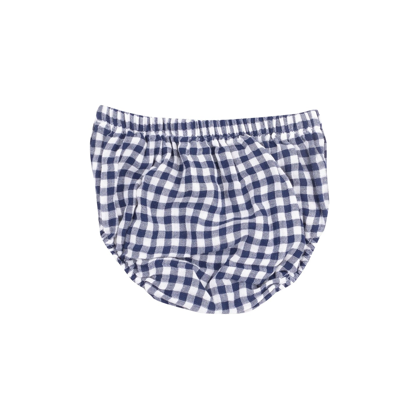 Twirly Sundress and Diaper Cover Navy Gingham.
