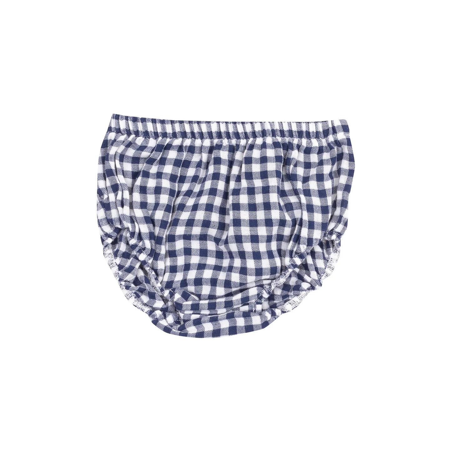 Twirly Sundress and Diaper Cover Navy Gingham.
