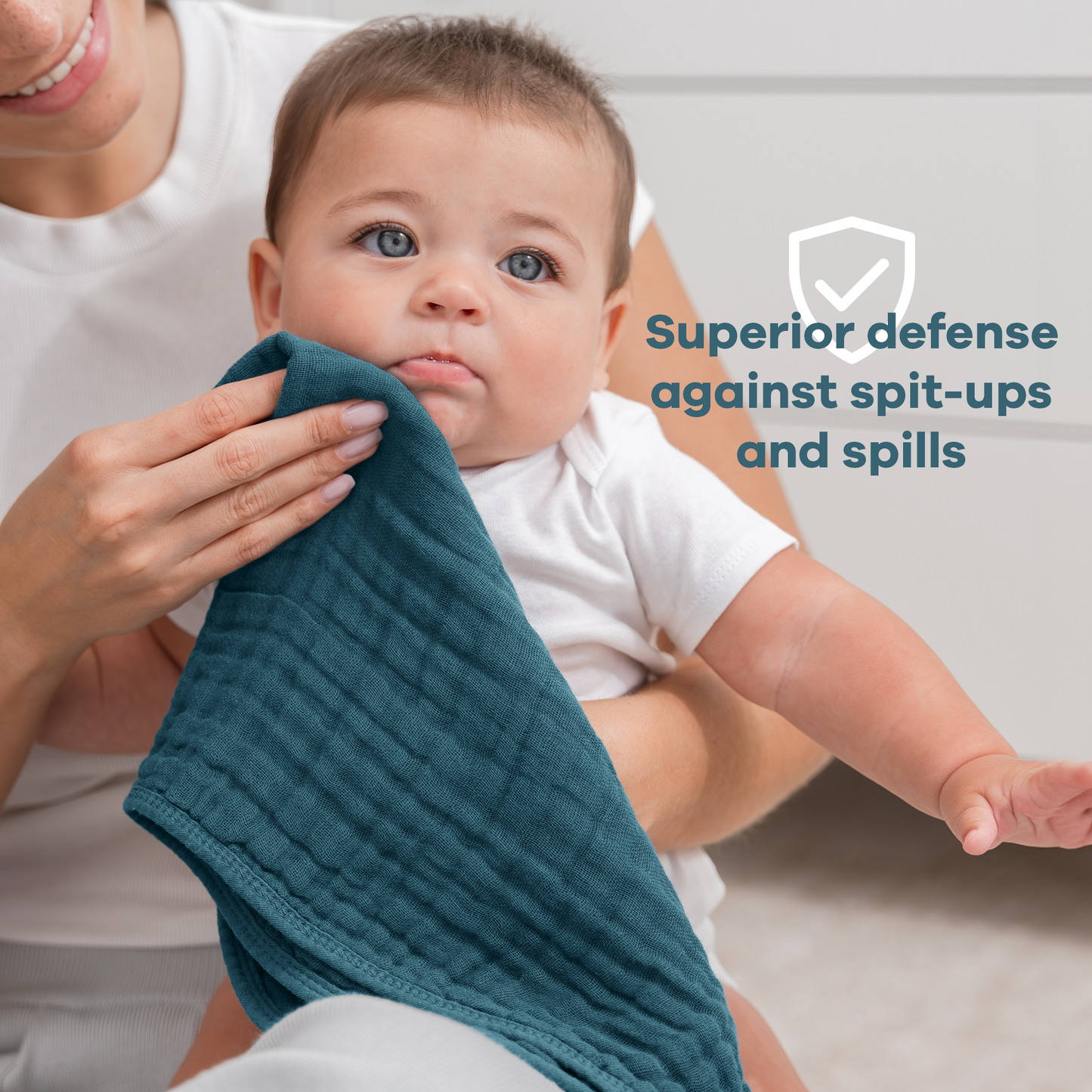 Neptune Muslin Burp Cloths for Newborn Baby Gift Set Comfy Cubs Everetts Place: Online Boutique