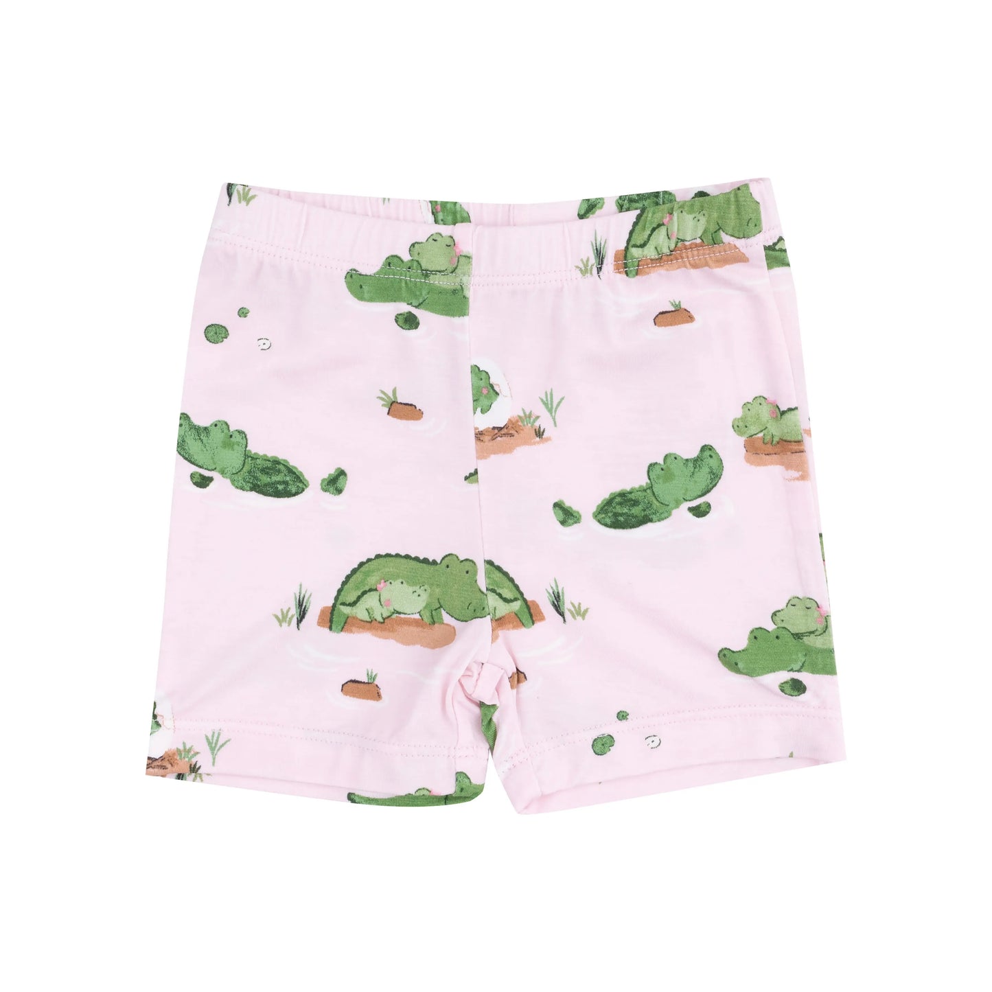 Loungewear Short Set Alligator Pink for Kids Cozy Comfortable Playtime Relaxation.