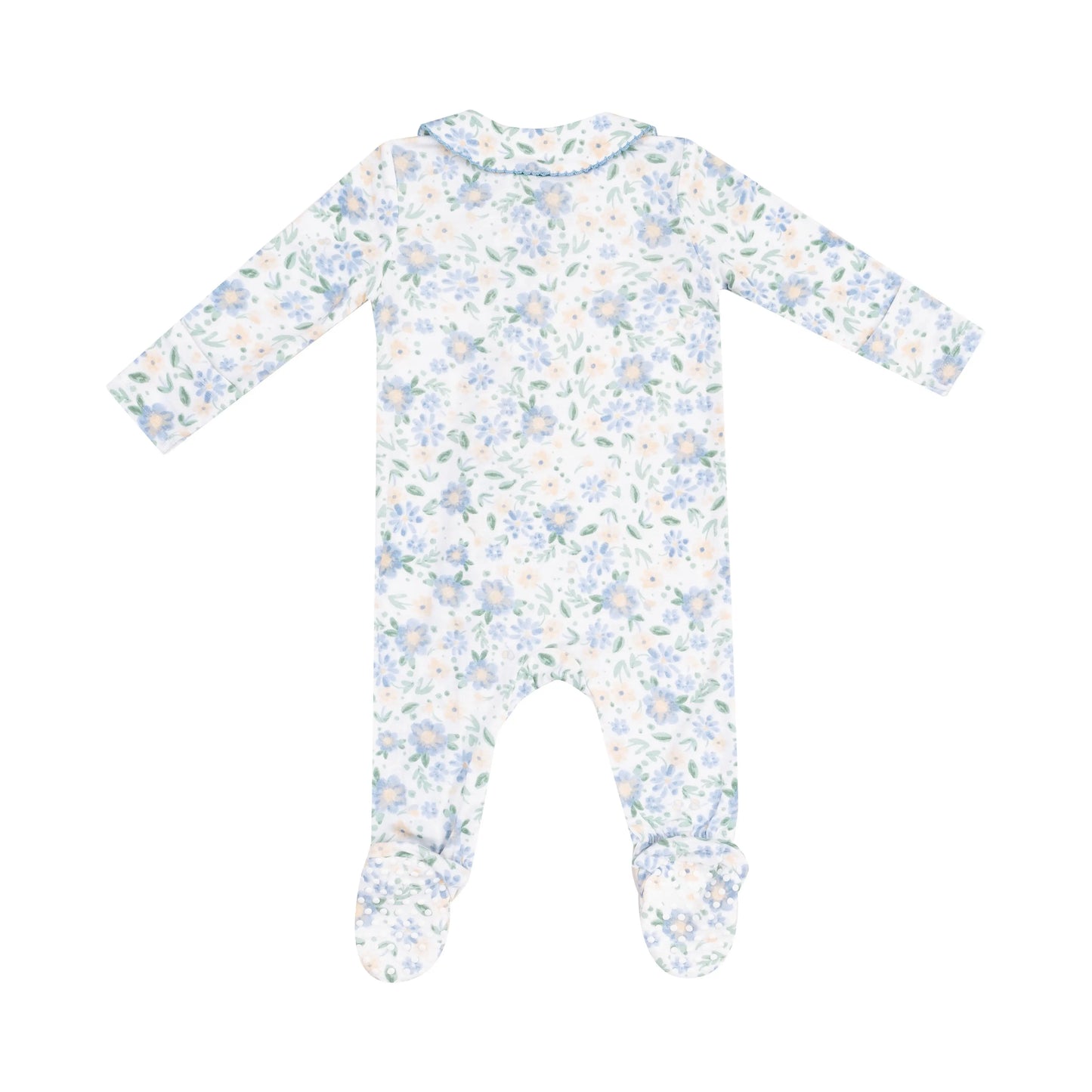 Peter Pan 2 Way Zipper Footie Baby Veronical Floral.