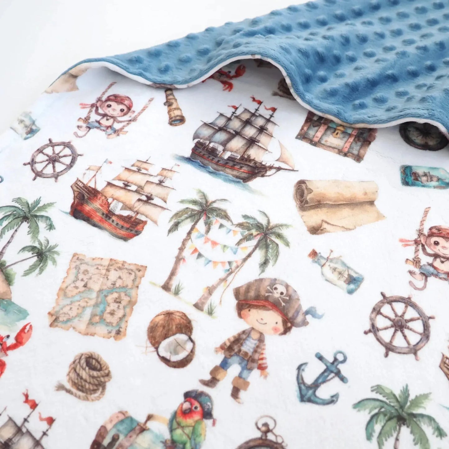 Baby & Toddler Minky Blanket - Pirate Honey Lemonade