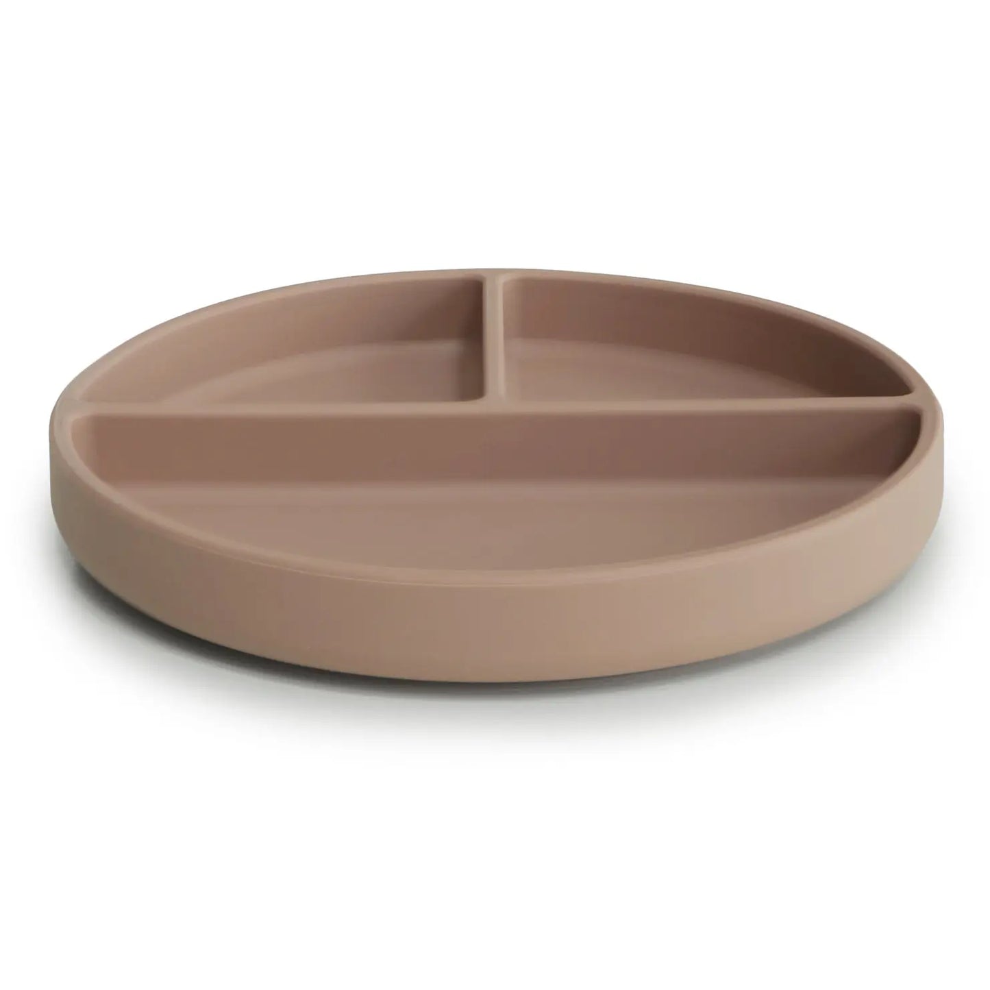 Silicone Suction Plate for Babies Food Grade Safe Design Minimizes Spills Mushie