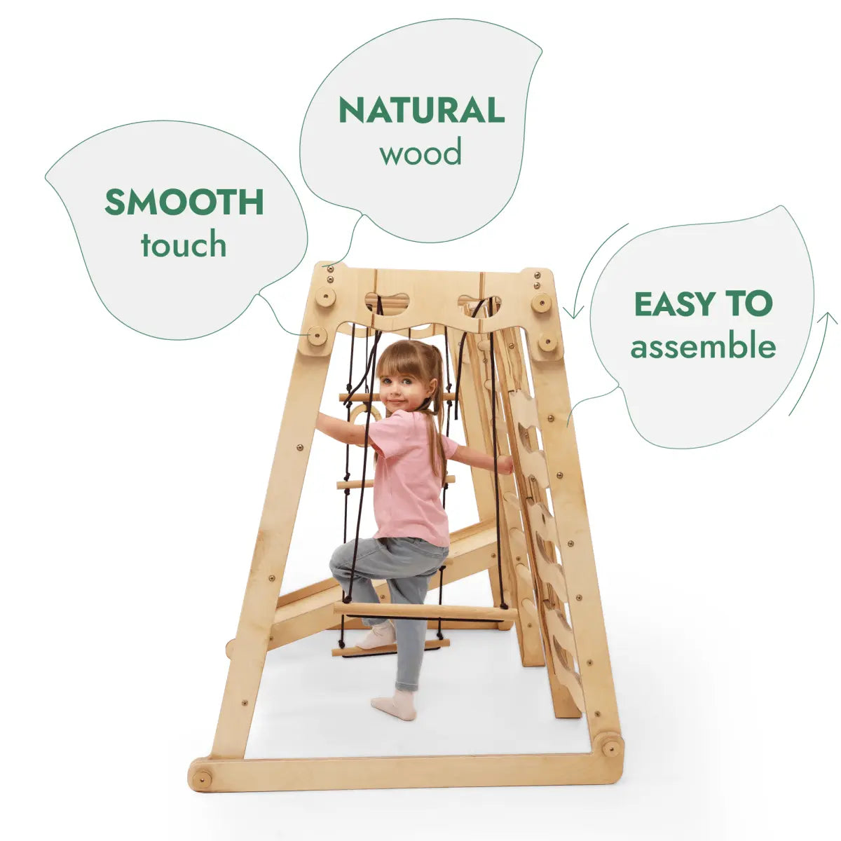 6 In 1 Indoor Jungle Gym For Toddler Playground Swings Set Slide Board Rope Stairs Goodevas Everetts Place: Online Boutique