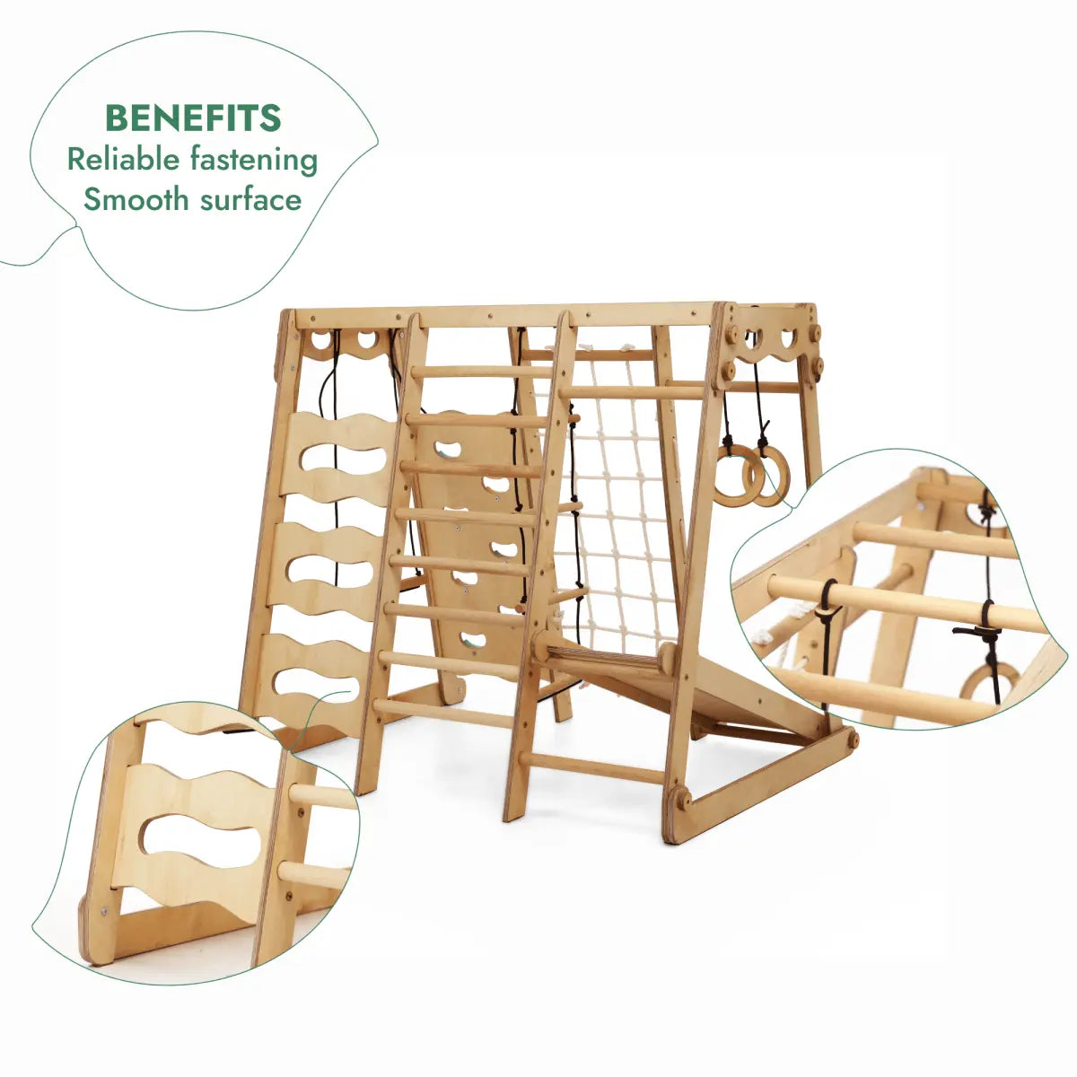 6 In 1 Indoor Jungle Gym For Toddler Playground Swings Set Slide Board Rope Stairs Goodevas Everetts Place: Online Boutique