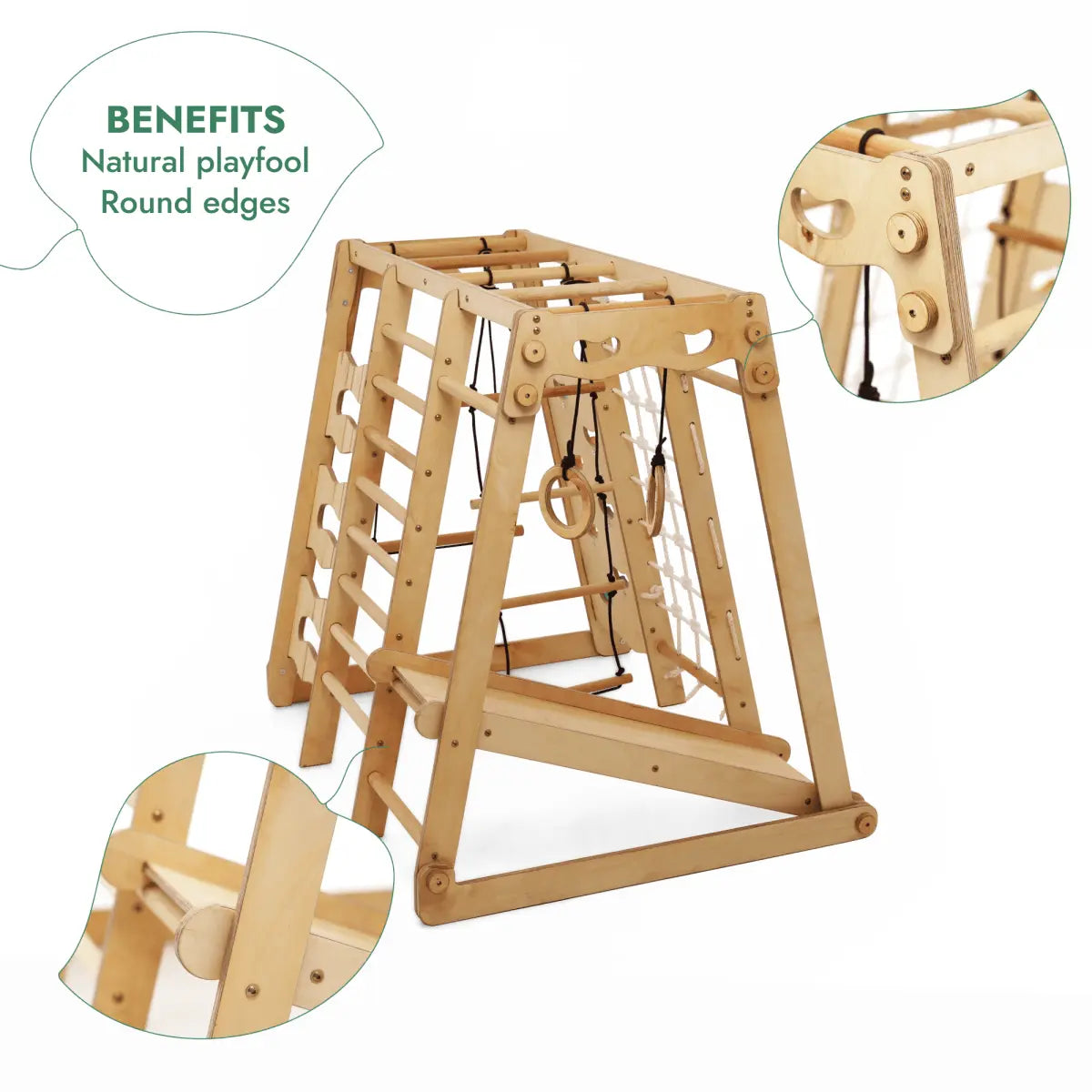 6 In 1 Indoor Jungle Gym For Toddler Playground Swings Set Slide Board Rope Stairs Goodevas Everetts Place: Online Boutique