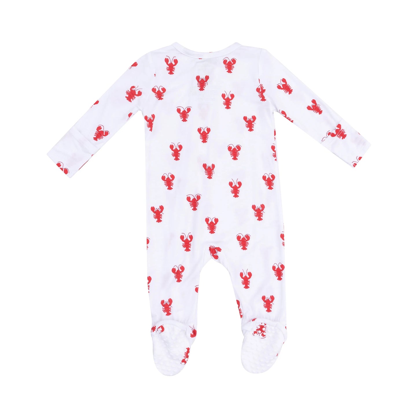 2 Way Zipper Footie Lobster Bamboo.