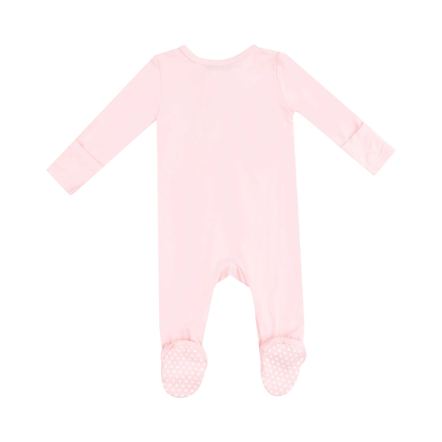 2 Way Zipper Footie Solid Tickled Pink.