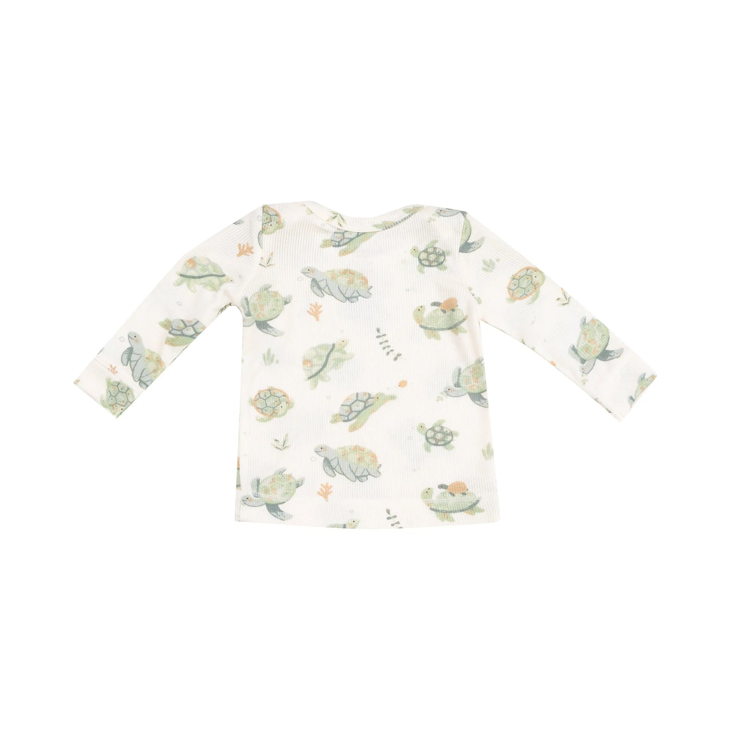 Lounge Wear Set Sea Turtles Ribbed Modal Comfy Cozy Pajamas.