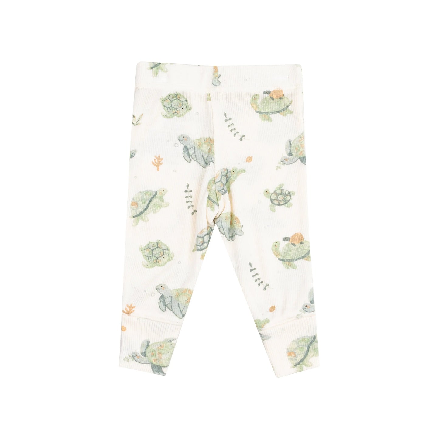 Lounge Wear Set Sea Turtles Ribbed Modal Comfy Cozy Pajamas.