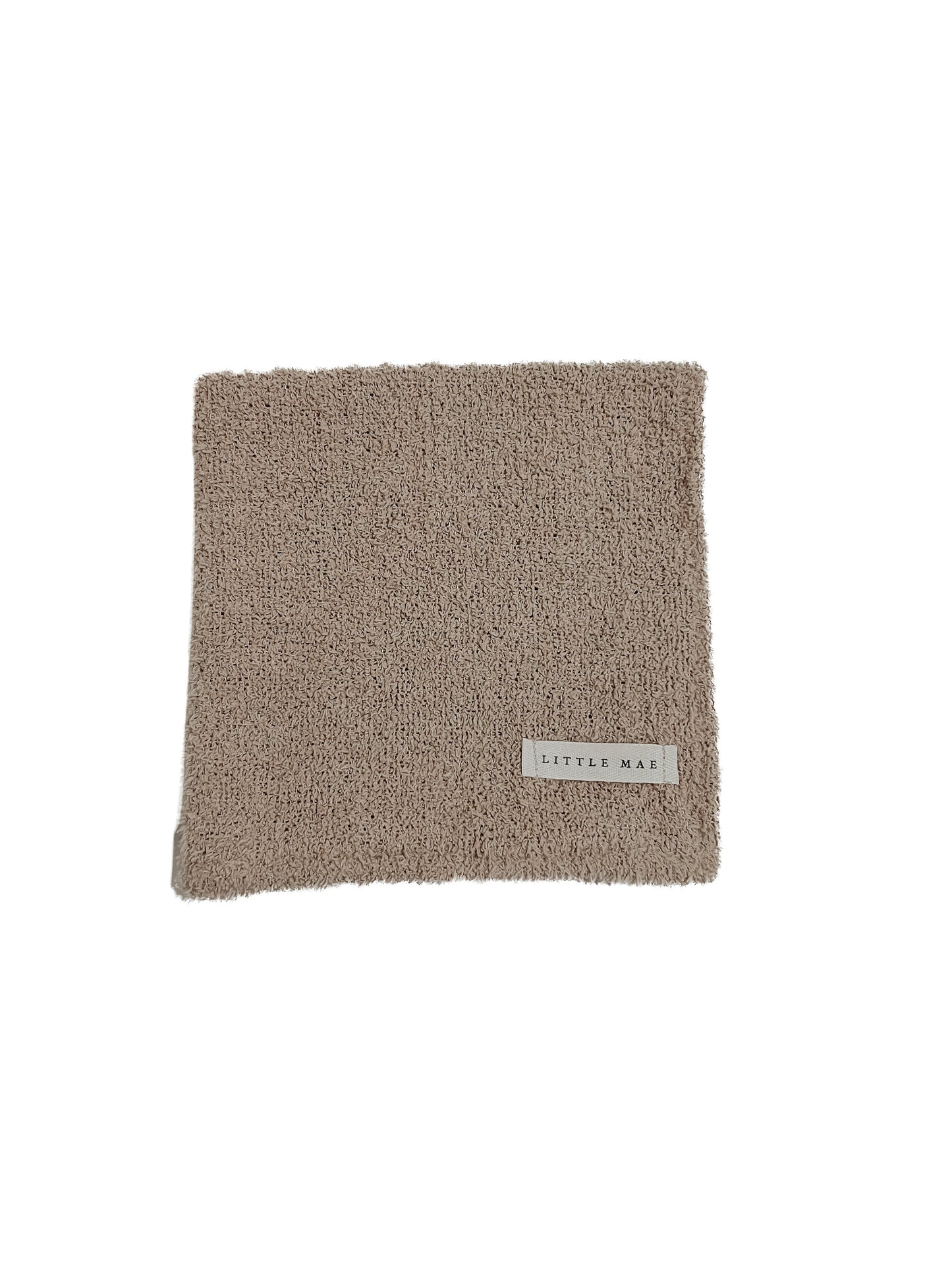 Mocha Plush Baby Blanket Soft Waffle Knit Cozy Warmth Little Mae & Co Everetts Place: Online Boutique