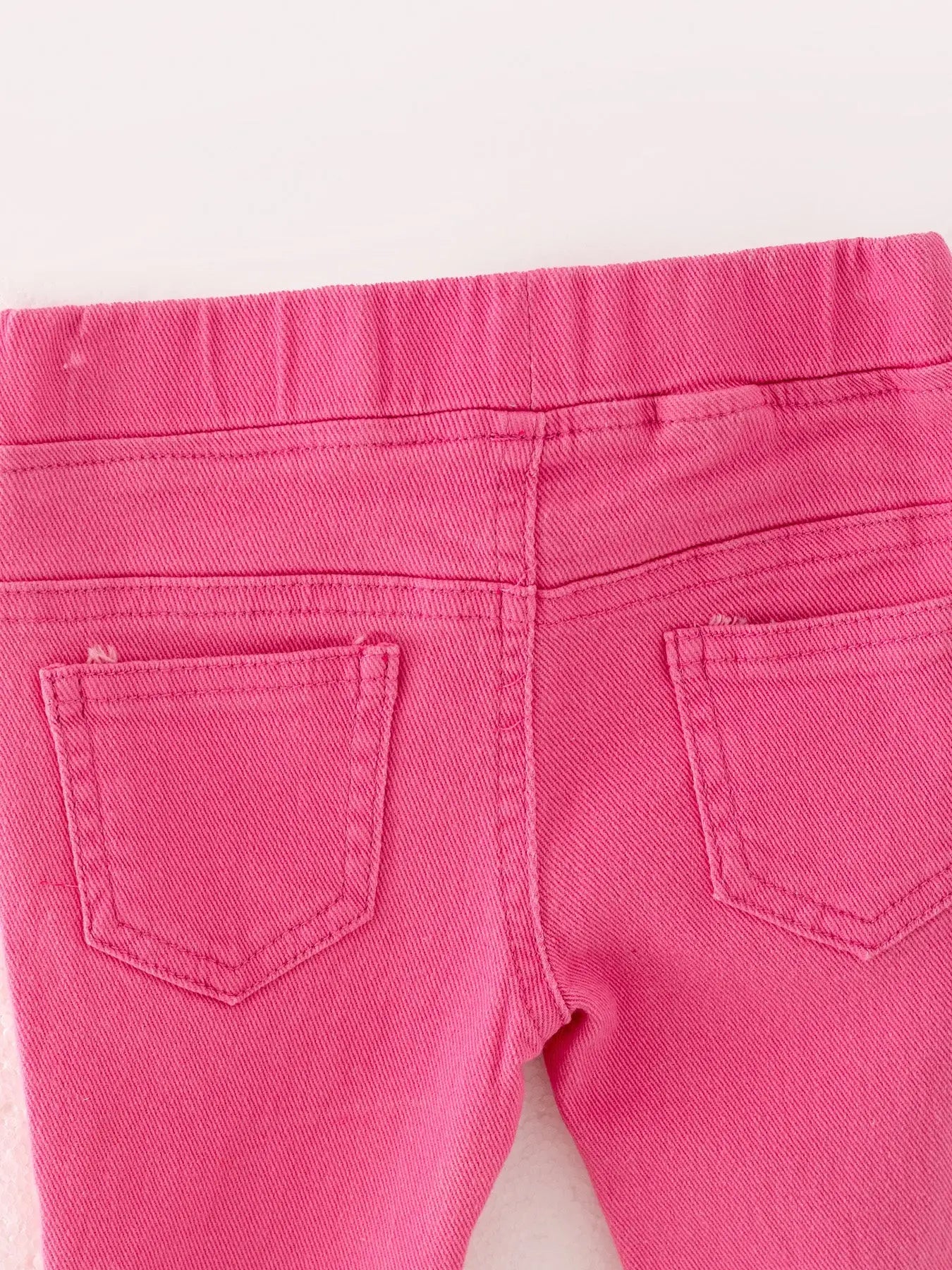 Pink Gradient Denim Flared Pants Rylee Faith Designs